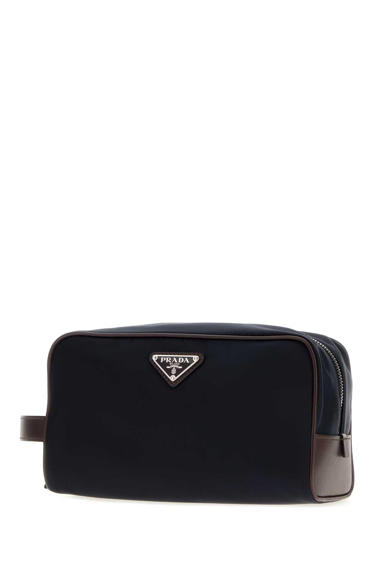 Prada Men Navy Blue Re-Nylon Prada Speedrock Beauty Case PRADA