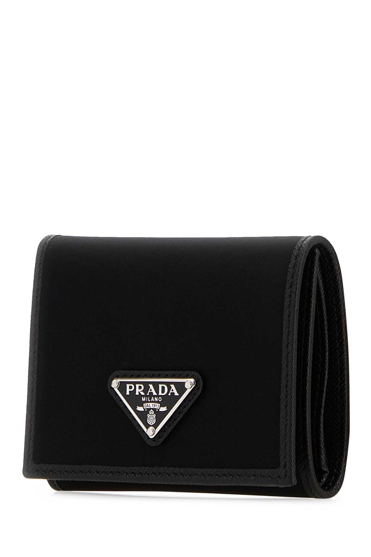 Prada Men Black Fabric Wallet PRADA