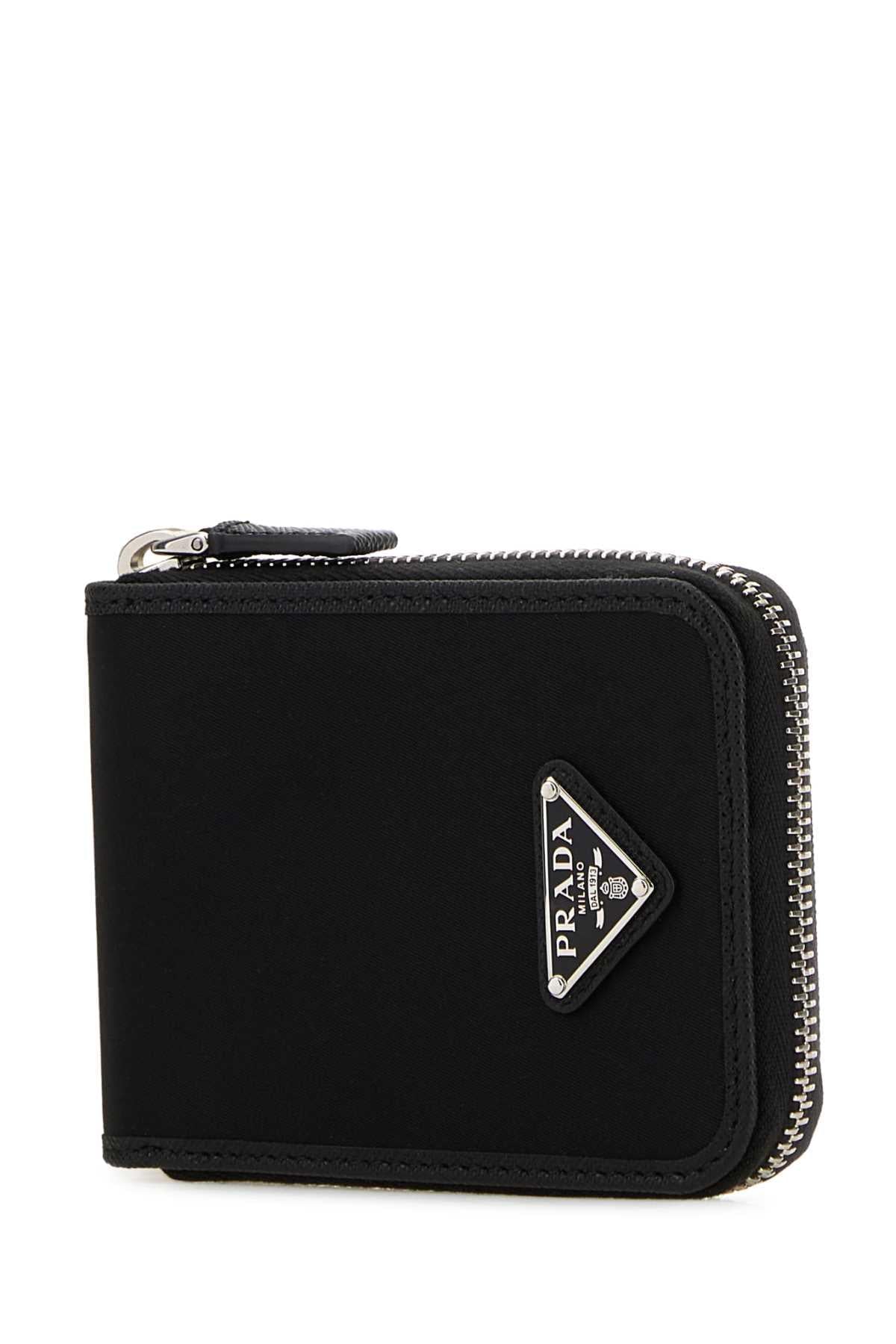 Prada Men Black Fabric Wallet PRADA