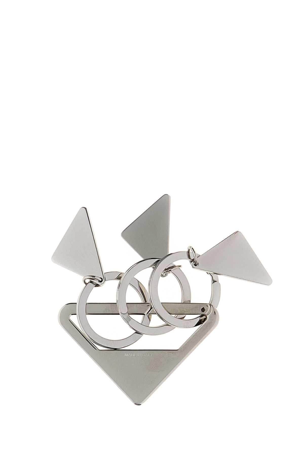 Prada Men Silver Metal Keyring PRADA