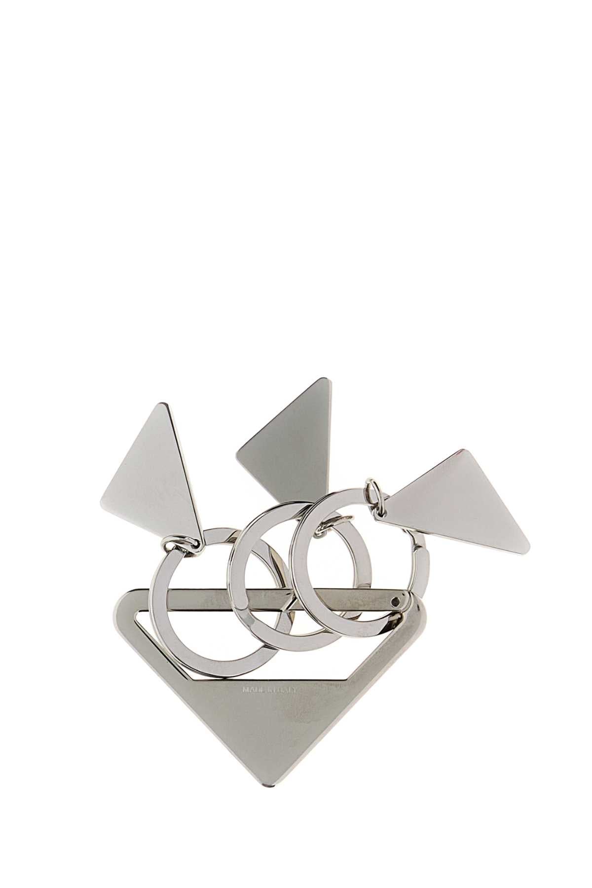Prada Men Silver Metal Keyring PRADA