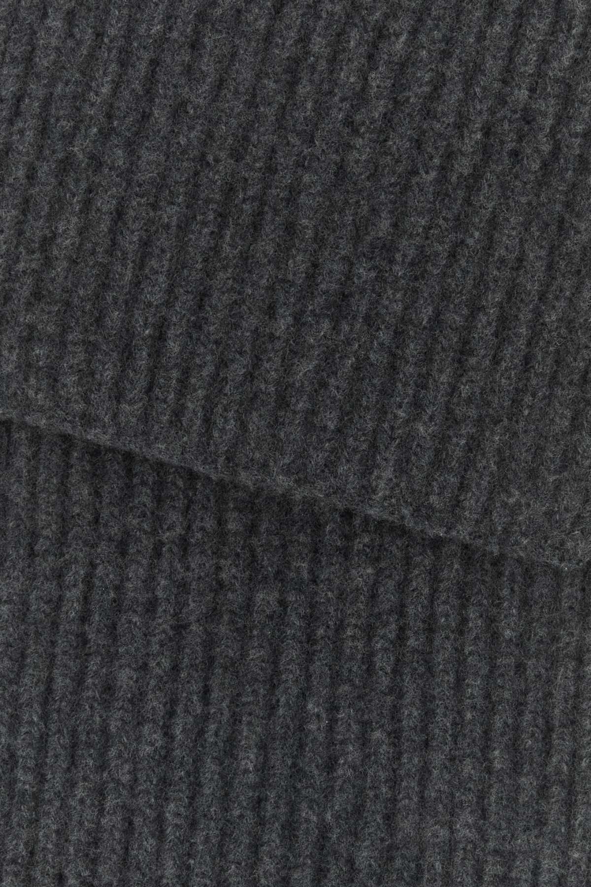 Maison Margiela Men Grey Wool Scarf MAISON MARGIELA