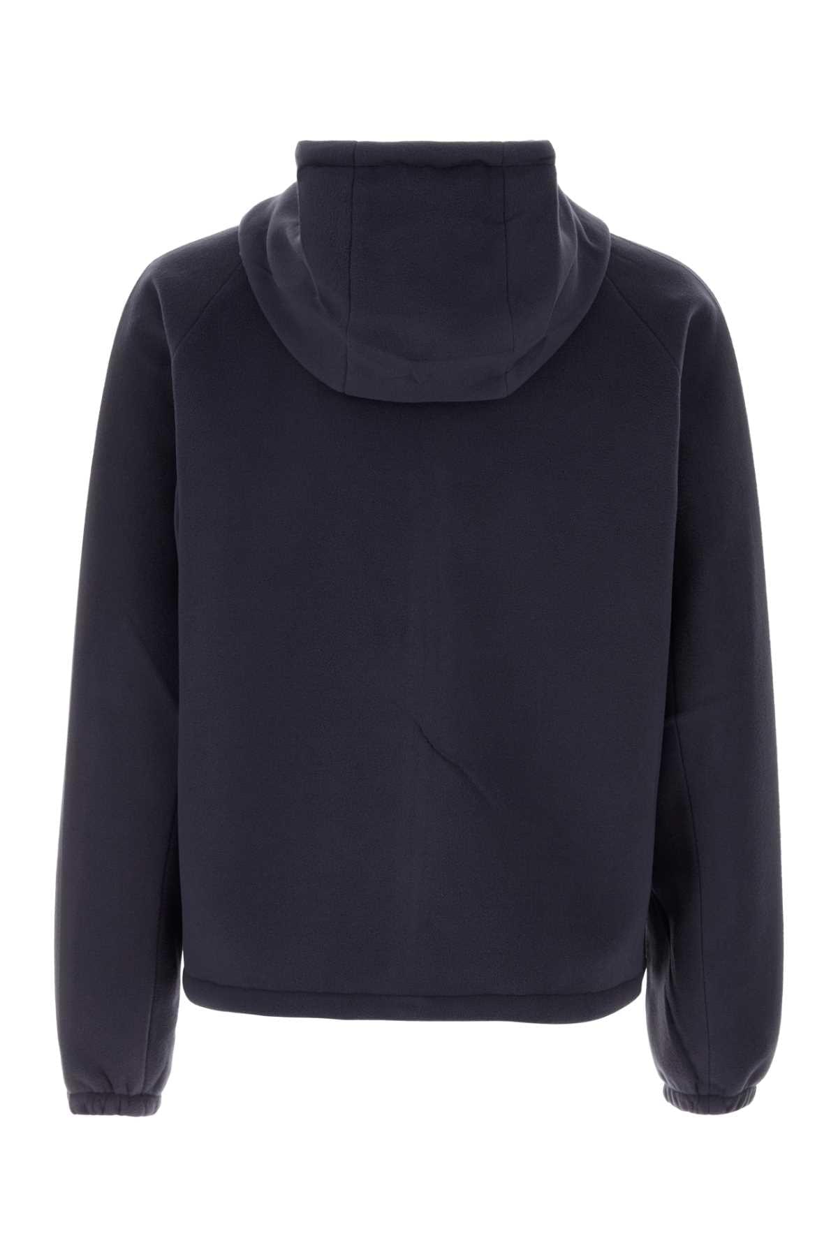 Prada Men Navy Blue Pile Jacket PRADA