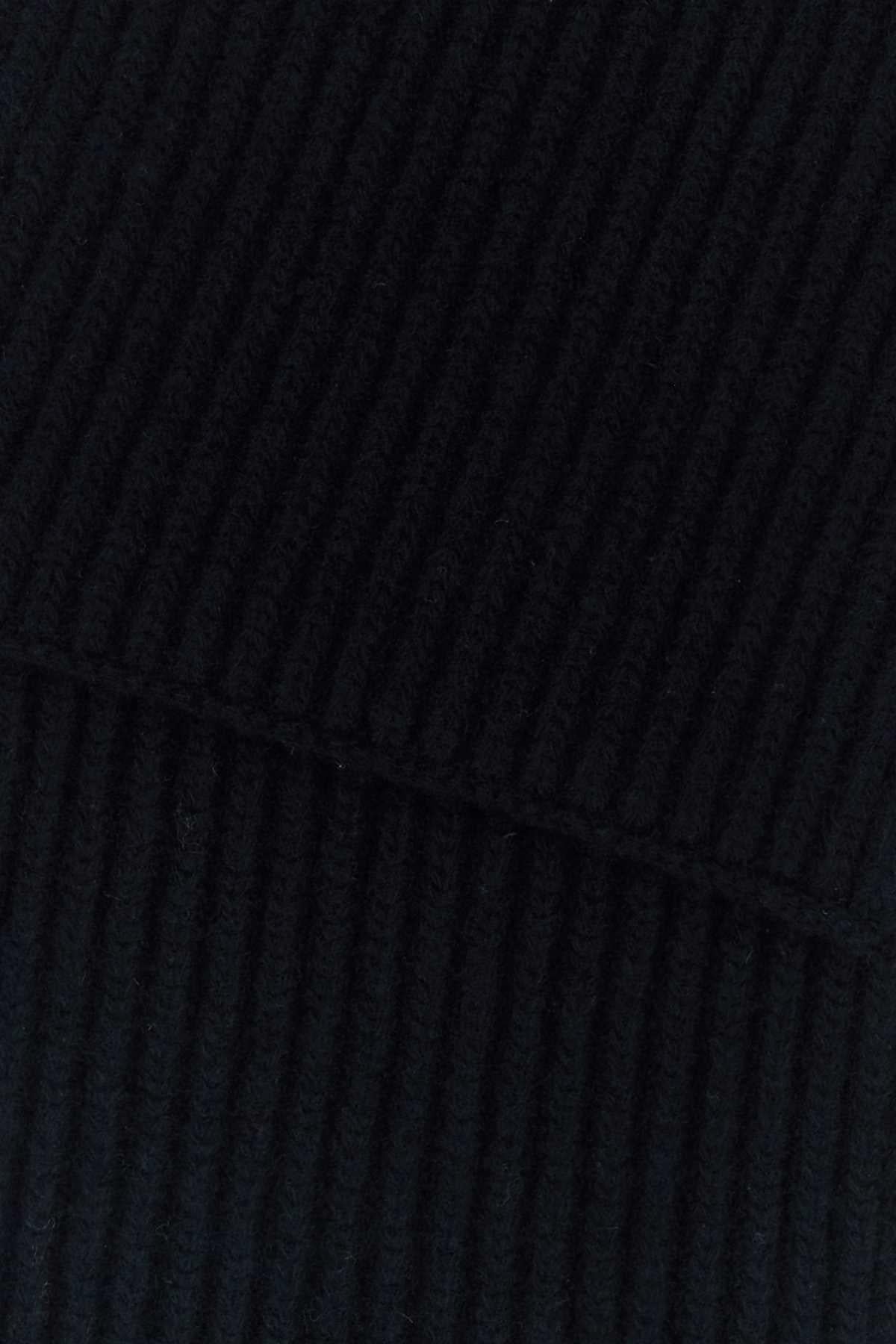 Maison Margiela Men Midnight Blue Wool Scarf MAISON MARGIELA