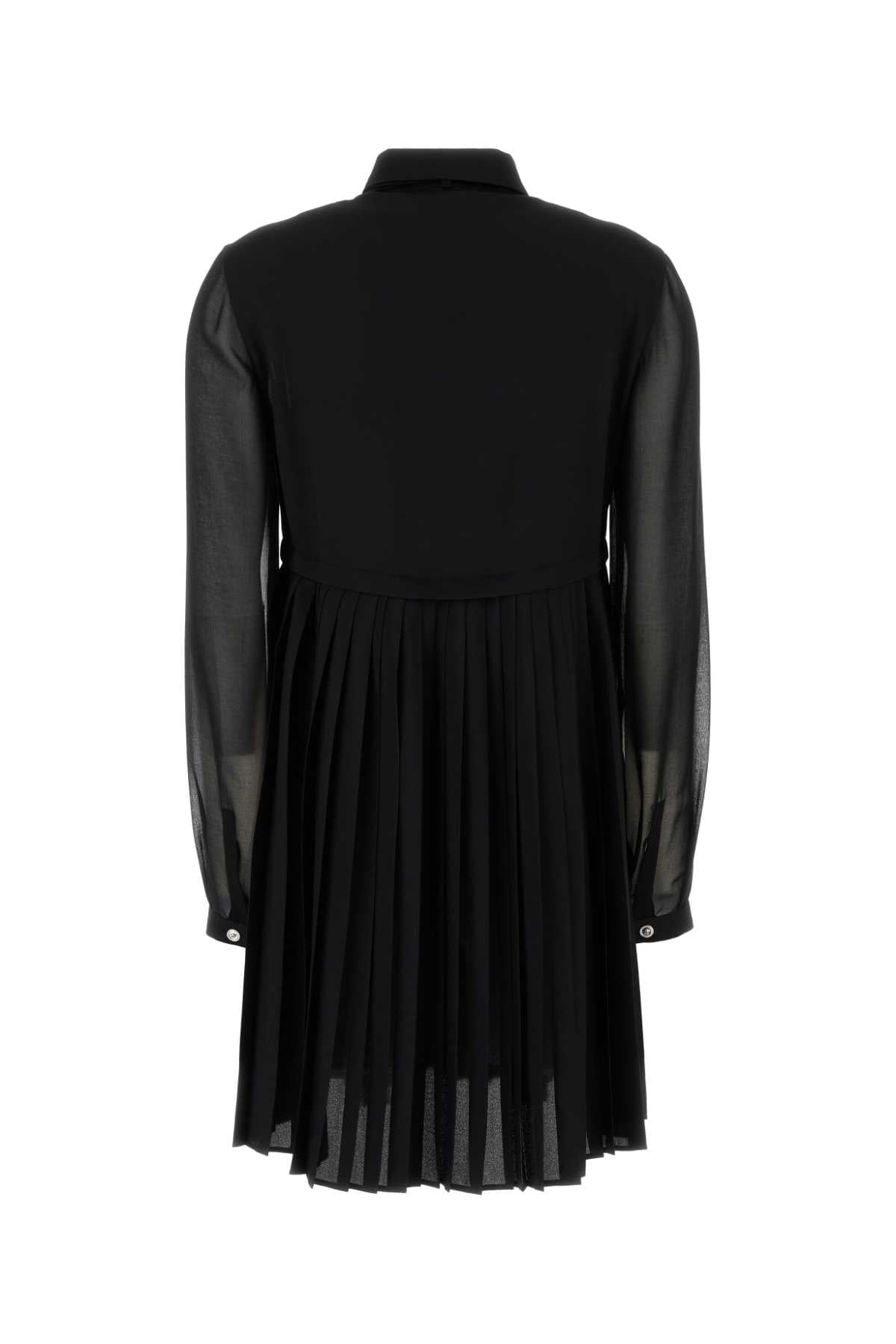 Versace Women Black Crepe Mini Dress VERSACE
