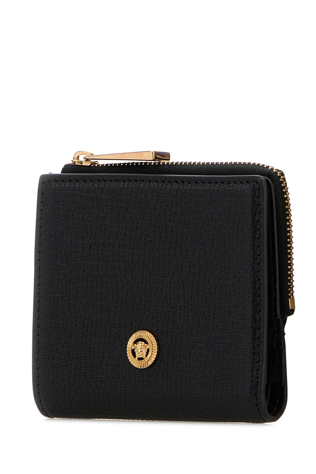 Versace Men Black Leather Wallet VERSACE