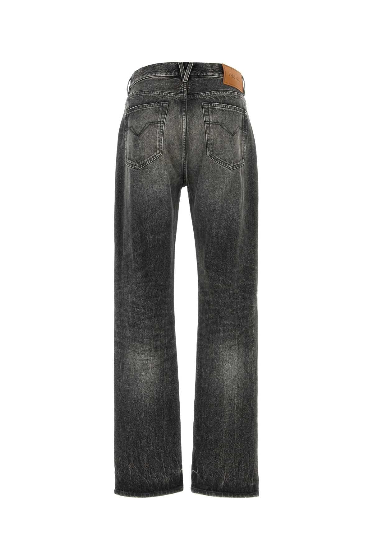 Versace Men Black Denim Jeans VERSACE
