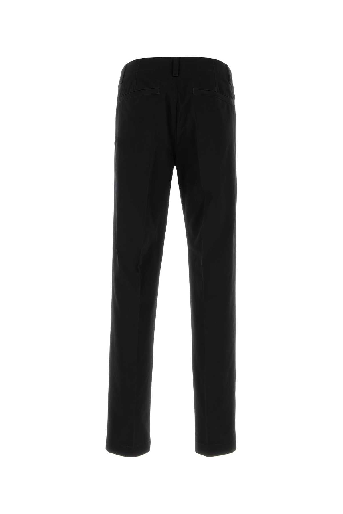 Versace Men Black Gabardine Chino Pant VERSACE
