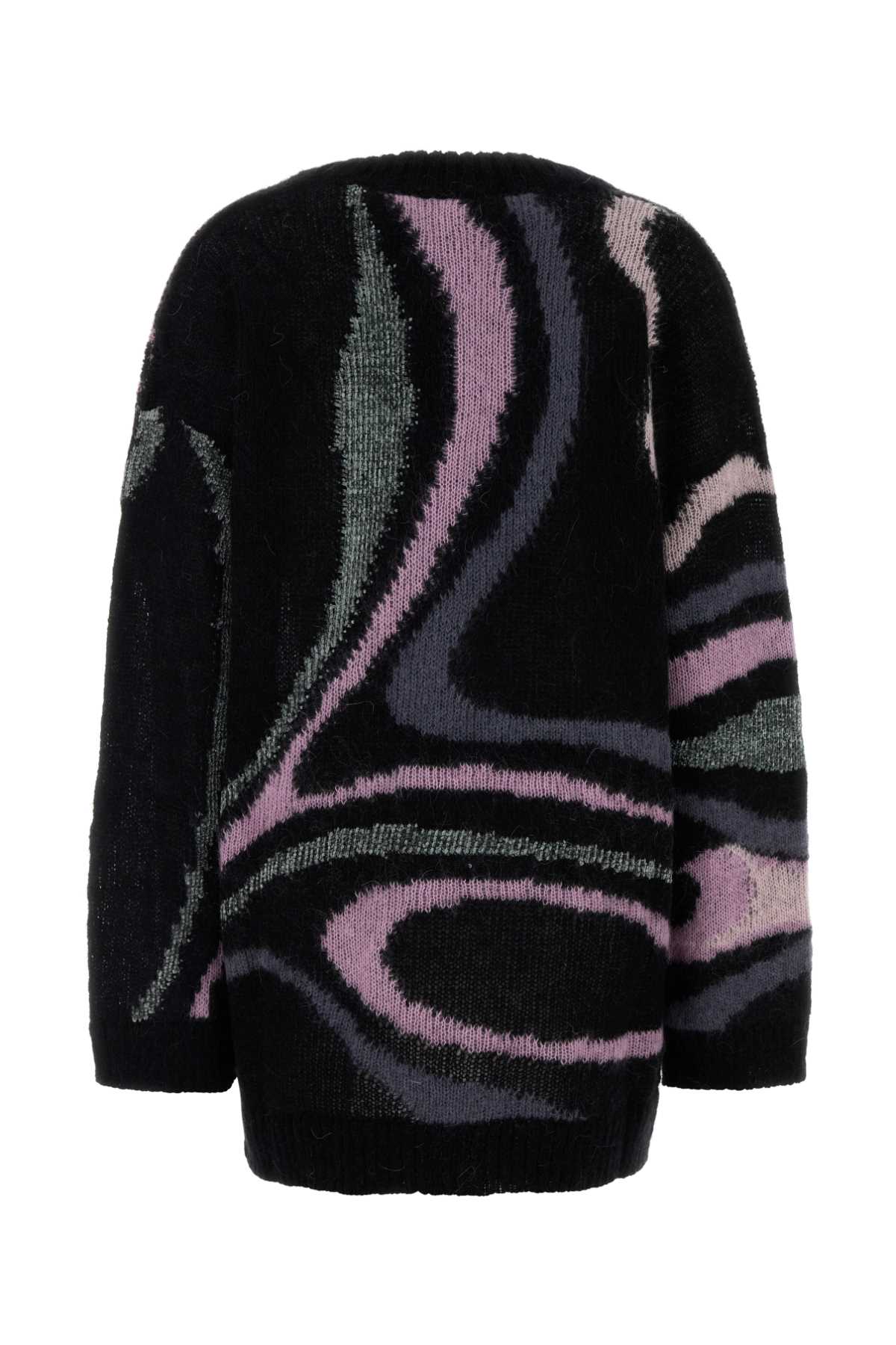 Emilio Pucci Women Embroidered Mohair Blend Oversize Cardigan PUCCI