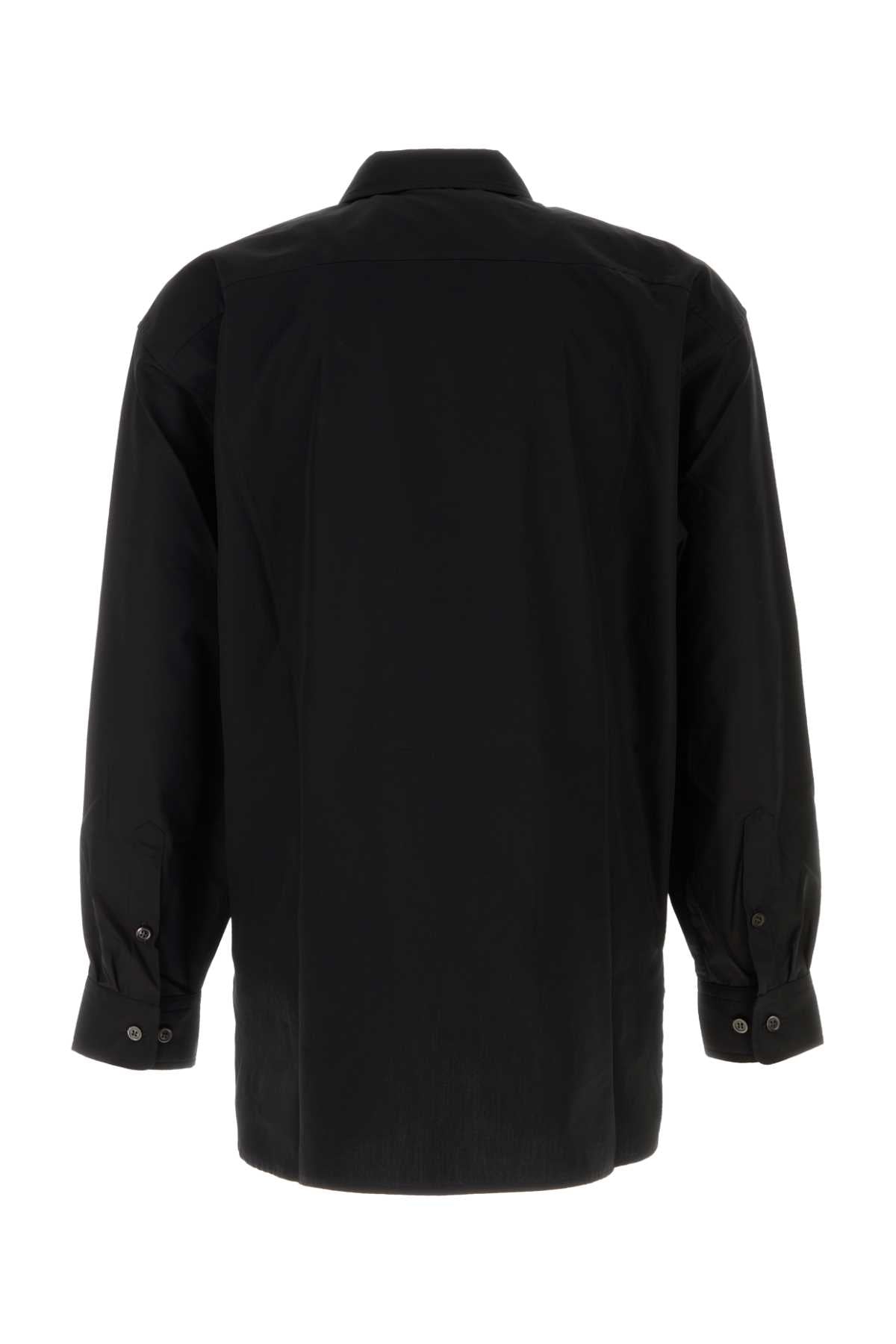 Dries Van Noten Men Black Poplin Croomson Shirt DRIES VAN NOTEN
