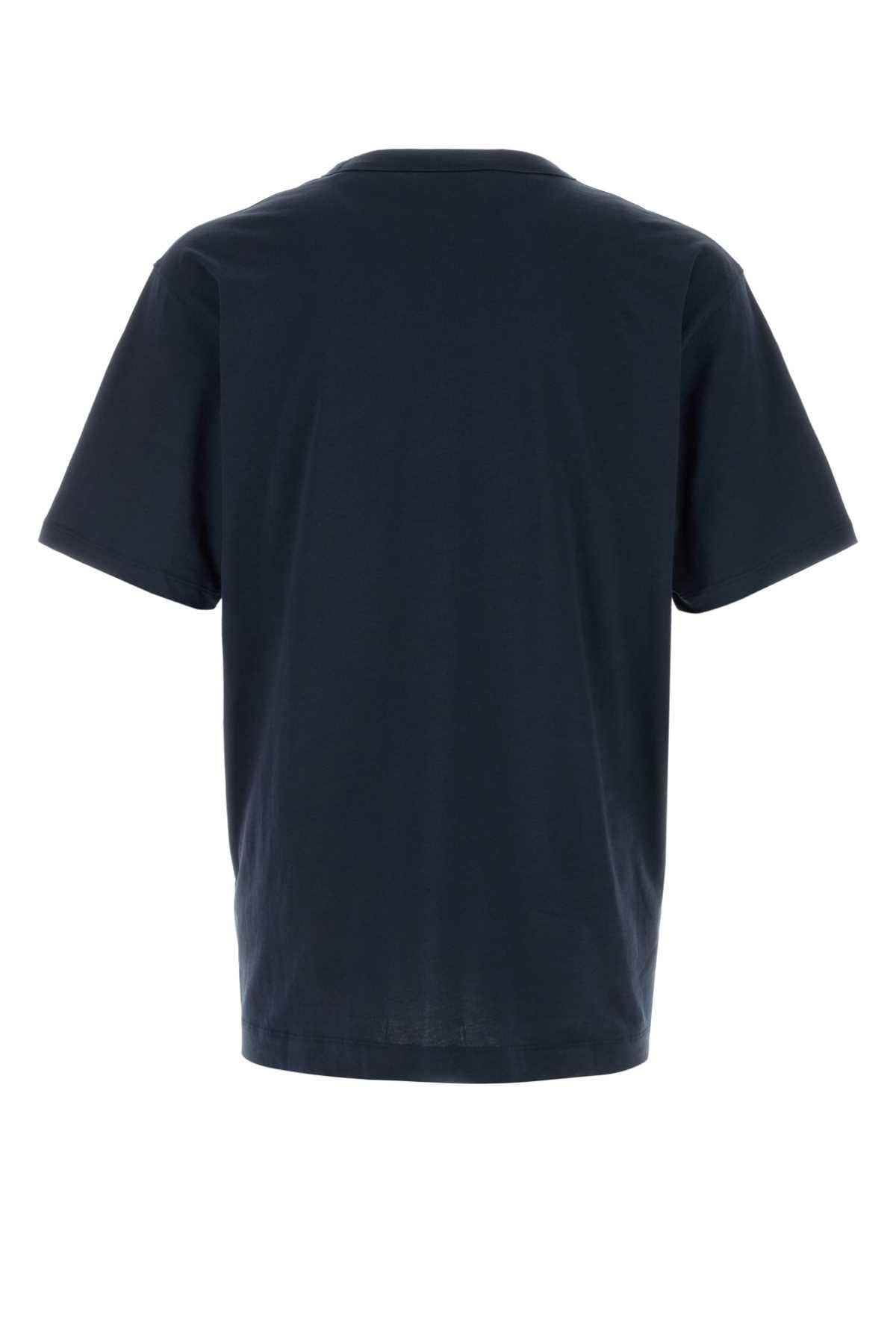 Dries Van Noten Men Midnight Blue Cotton Heer T-Shirt DRIES VAN NOTEN