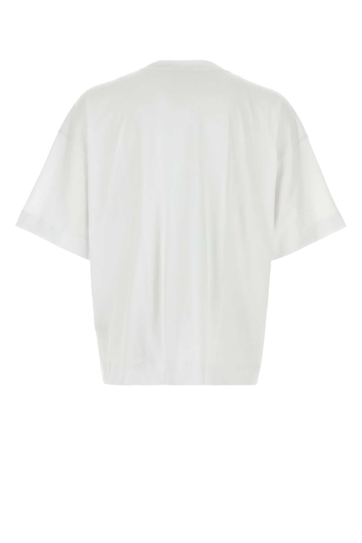 Dries Van Noten Men White Cotton Heno Oversize T-Shirt DRIES VAN NOTEN