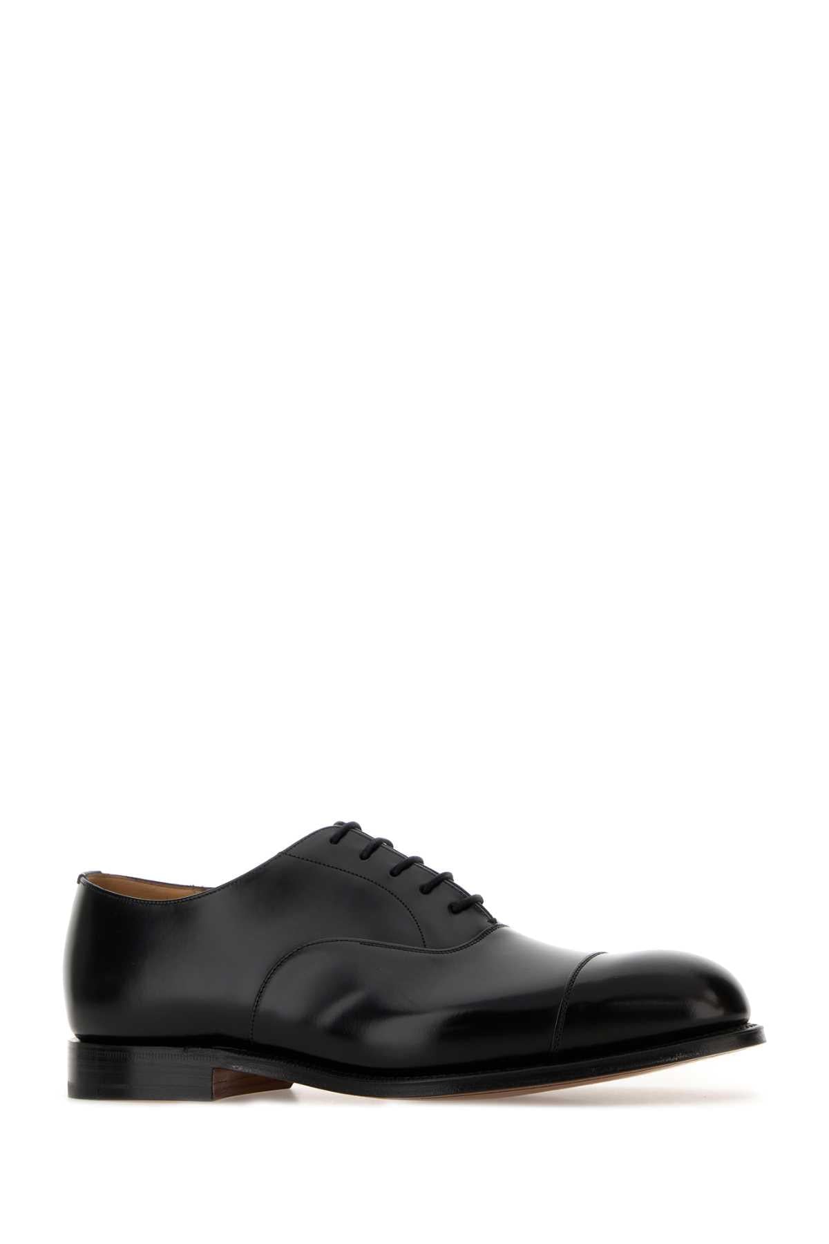 Church's Men Black Leather Consul Lace-Up Shoes CHURCH'S