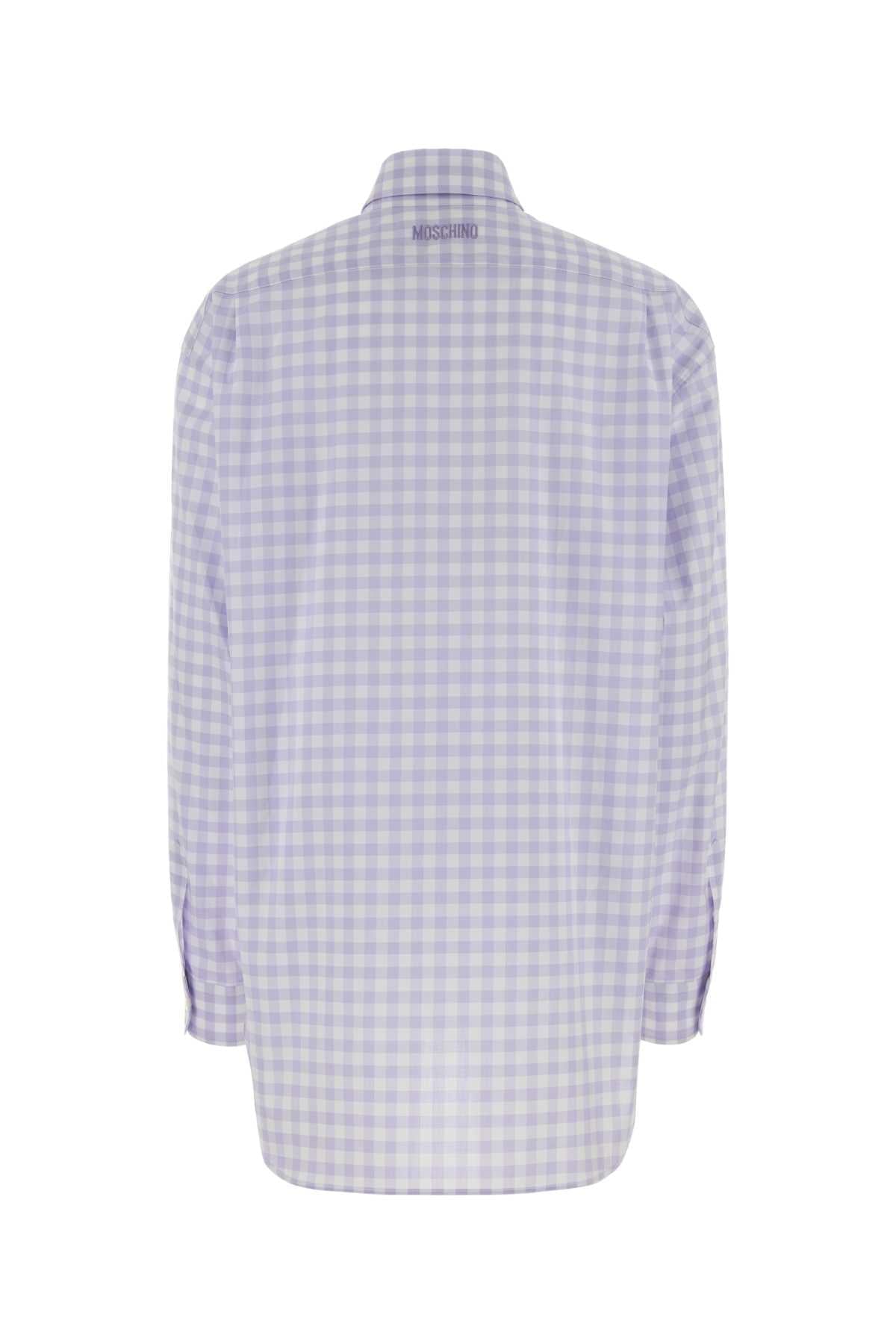 Moschino Women Embroidered Poplin Oversize Shirt MOSCHINO