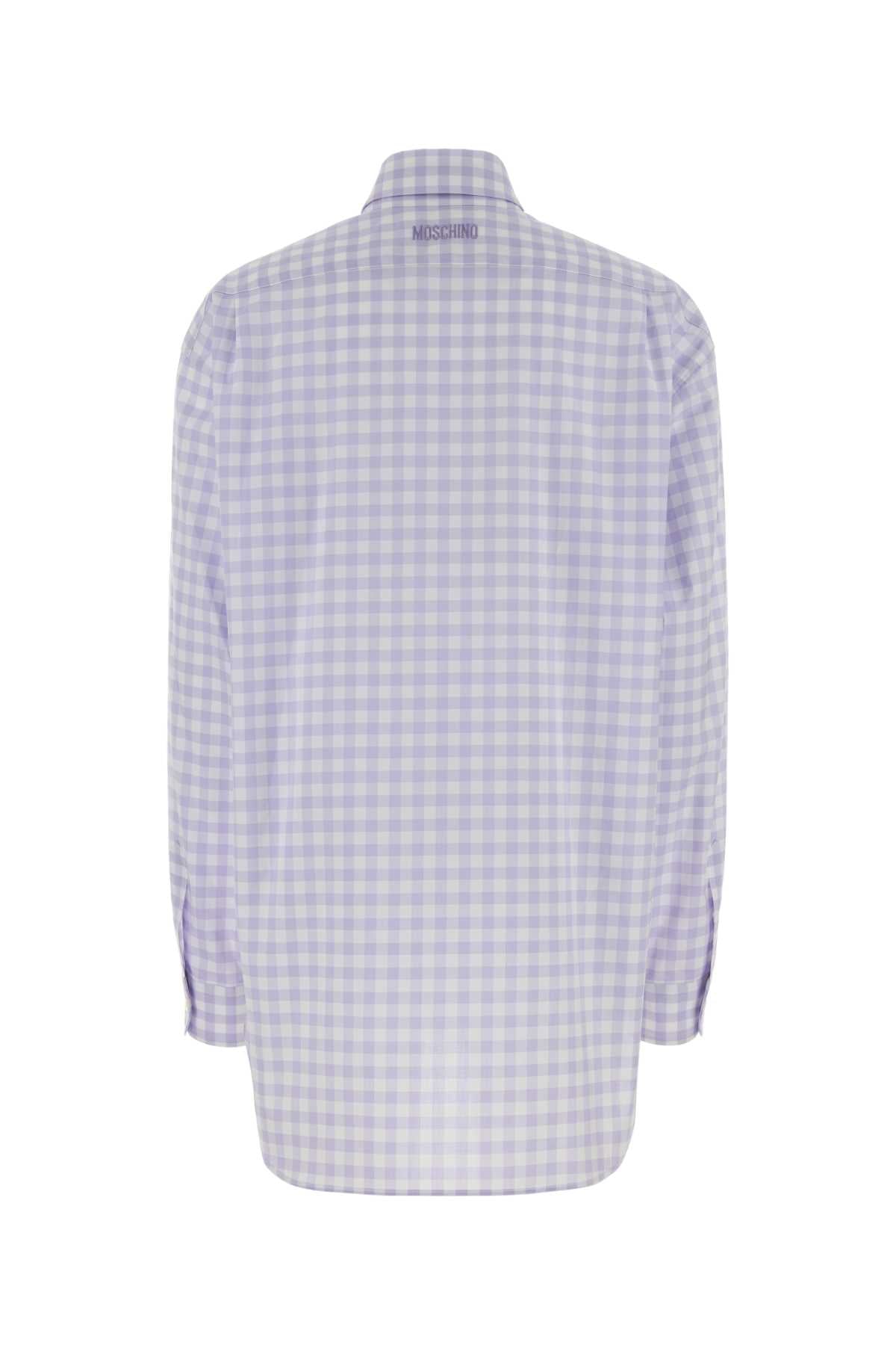 Moschino Women Embroidered Poplin Oversize Shirt MOSCHINO