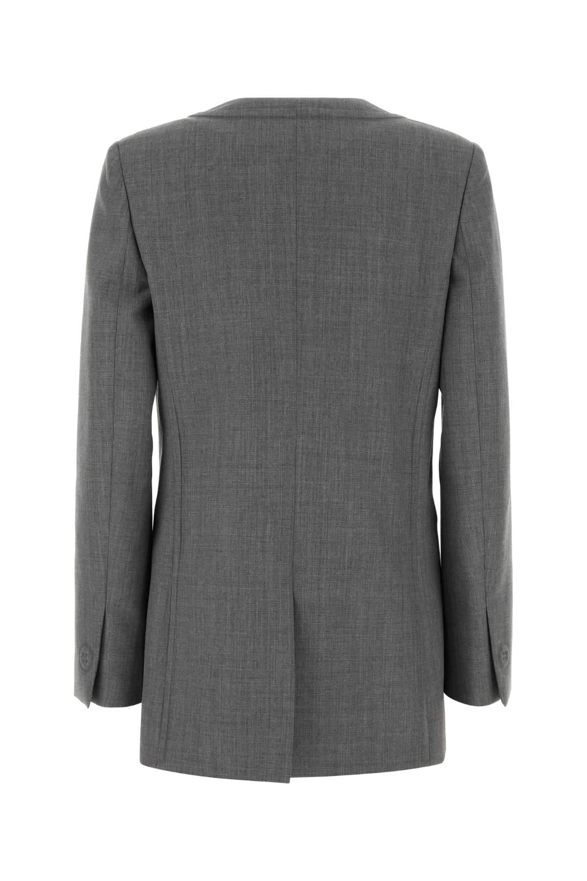 Moschino Women Grey Wool Blazer MOSCHINO