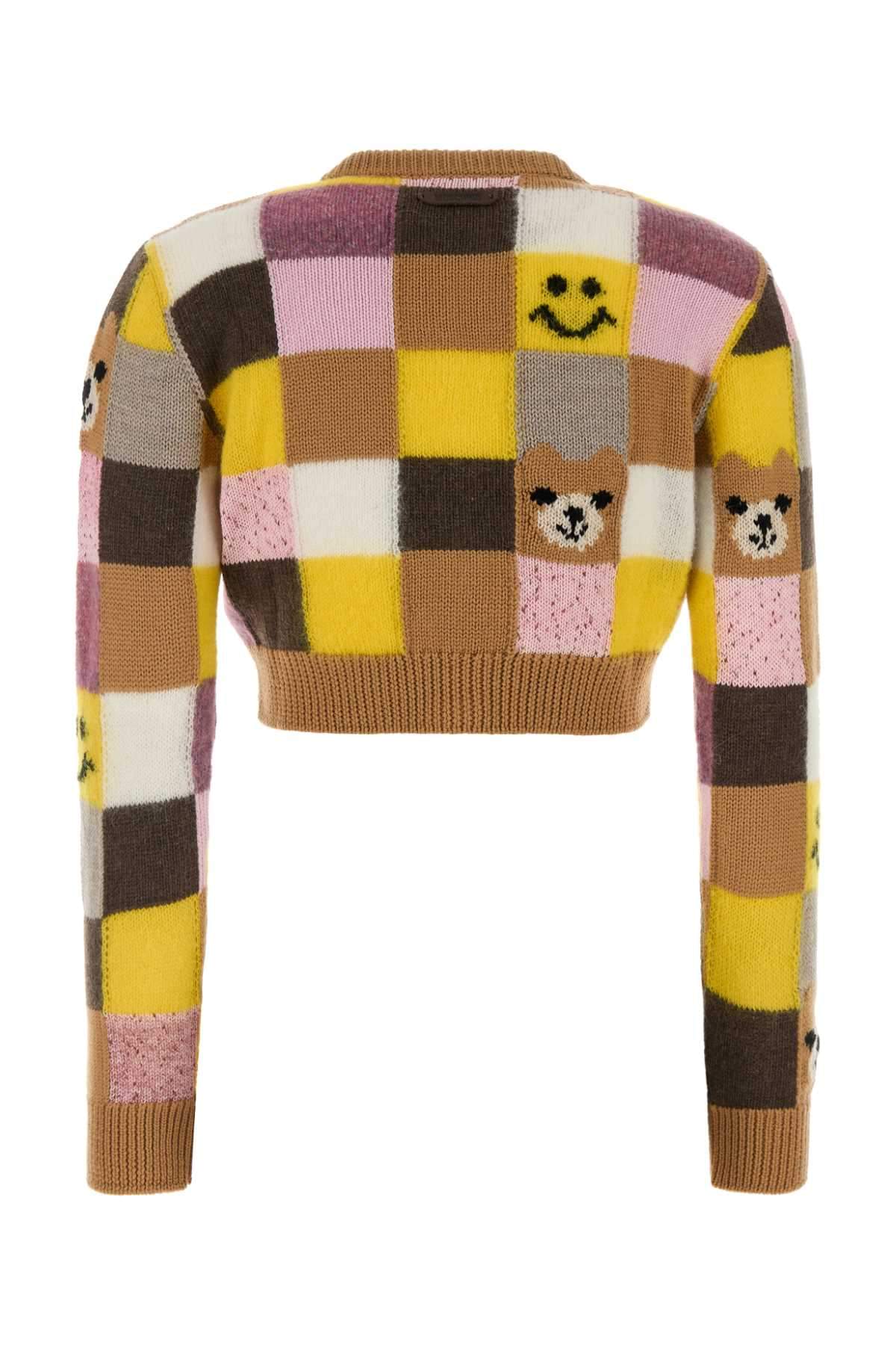 Moschino Women Embroidered Nylon Blend Cardigan MOSCHINO