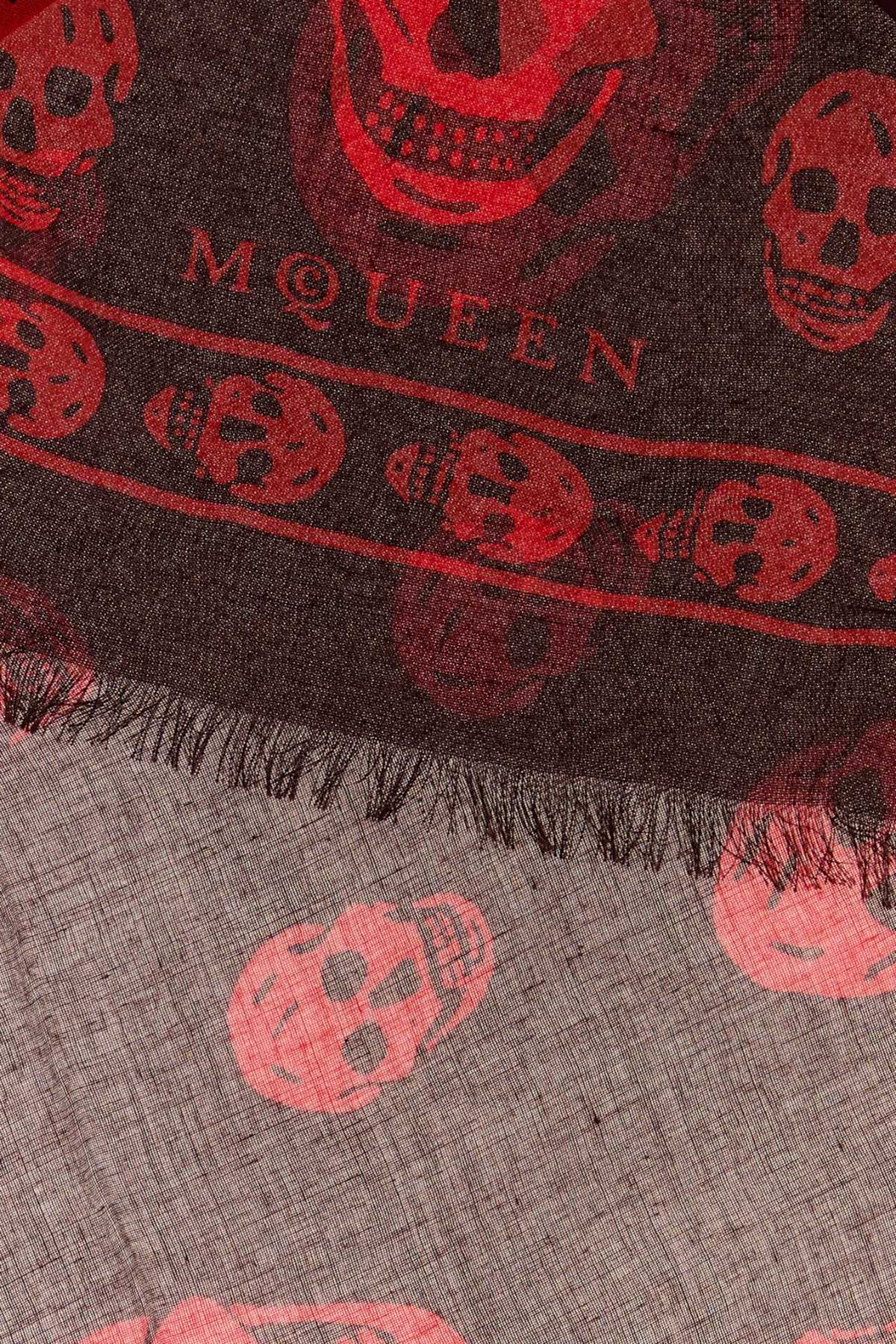 Alexander Mcqueen Men Printed Modal Blend Foulard ALEXANDER MCQUEEN