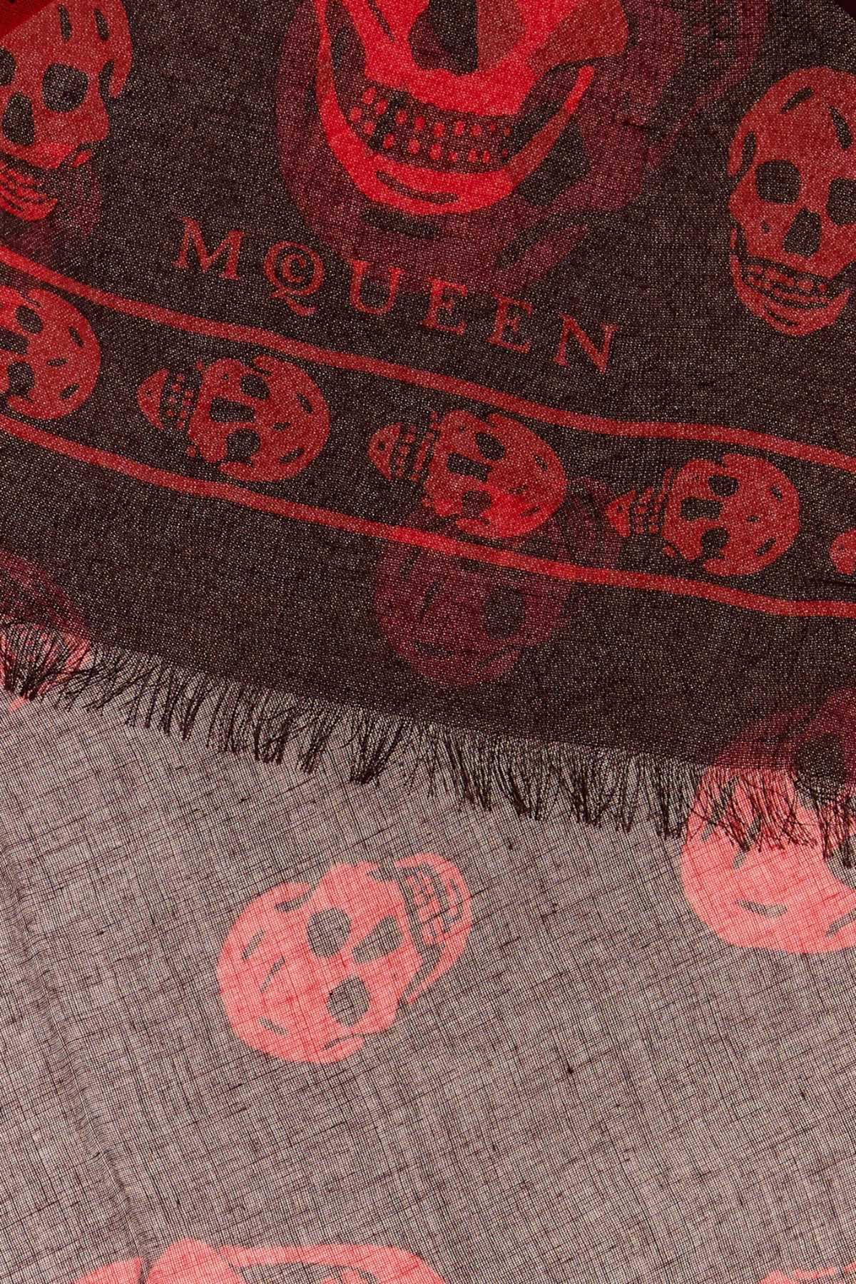 Alexander Mcqueen Men Printed Modal Blend Foulard ALEXANDER MCQUEEN