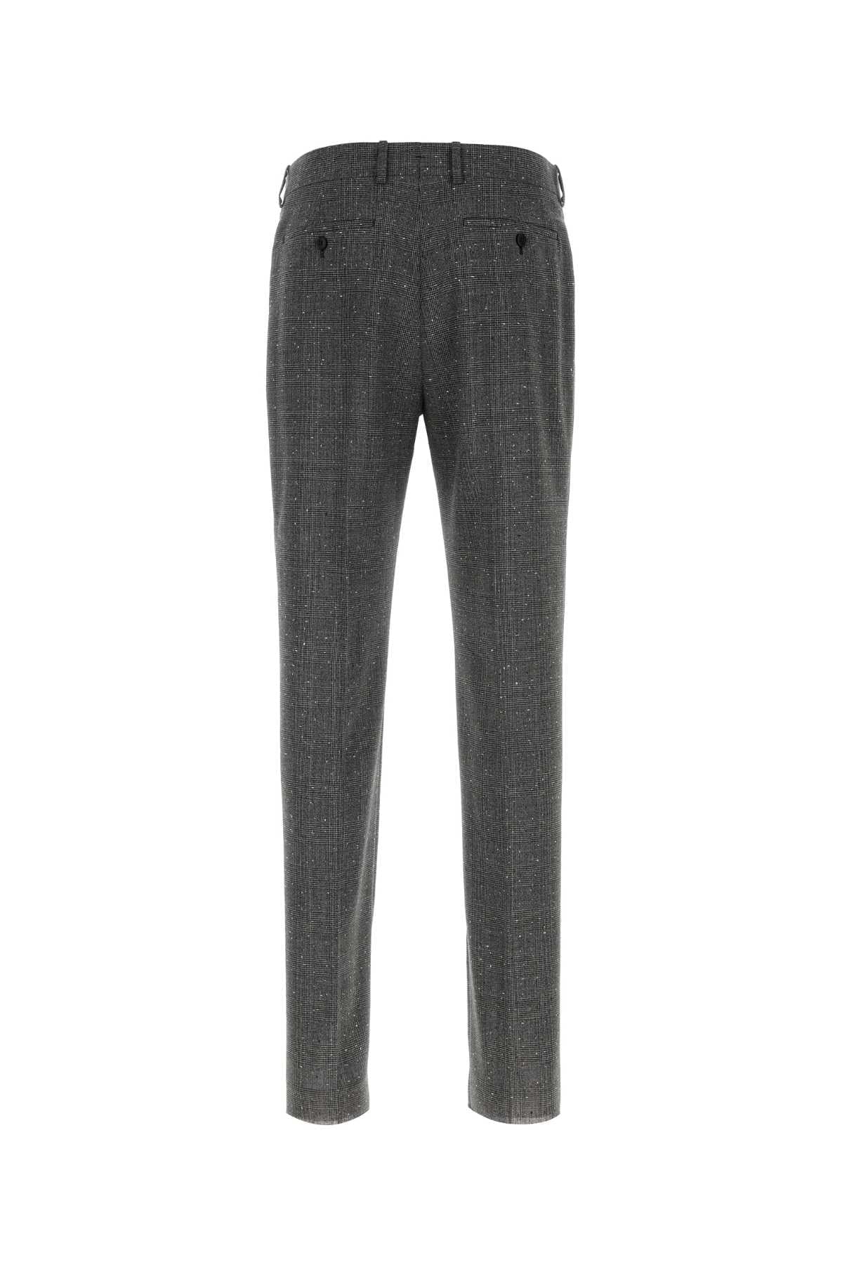 Alexander Mcqueen Men Embroidered Wool Cigarette Pant