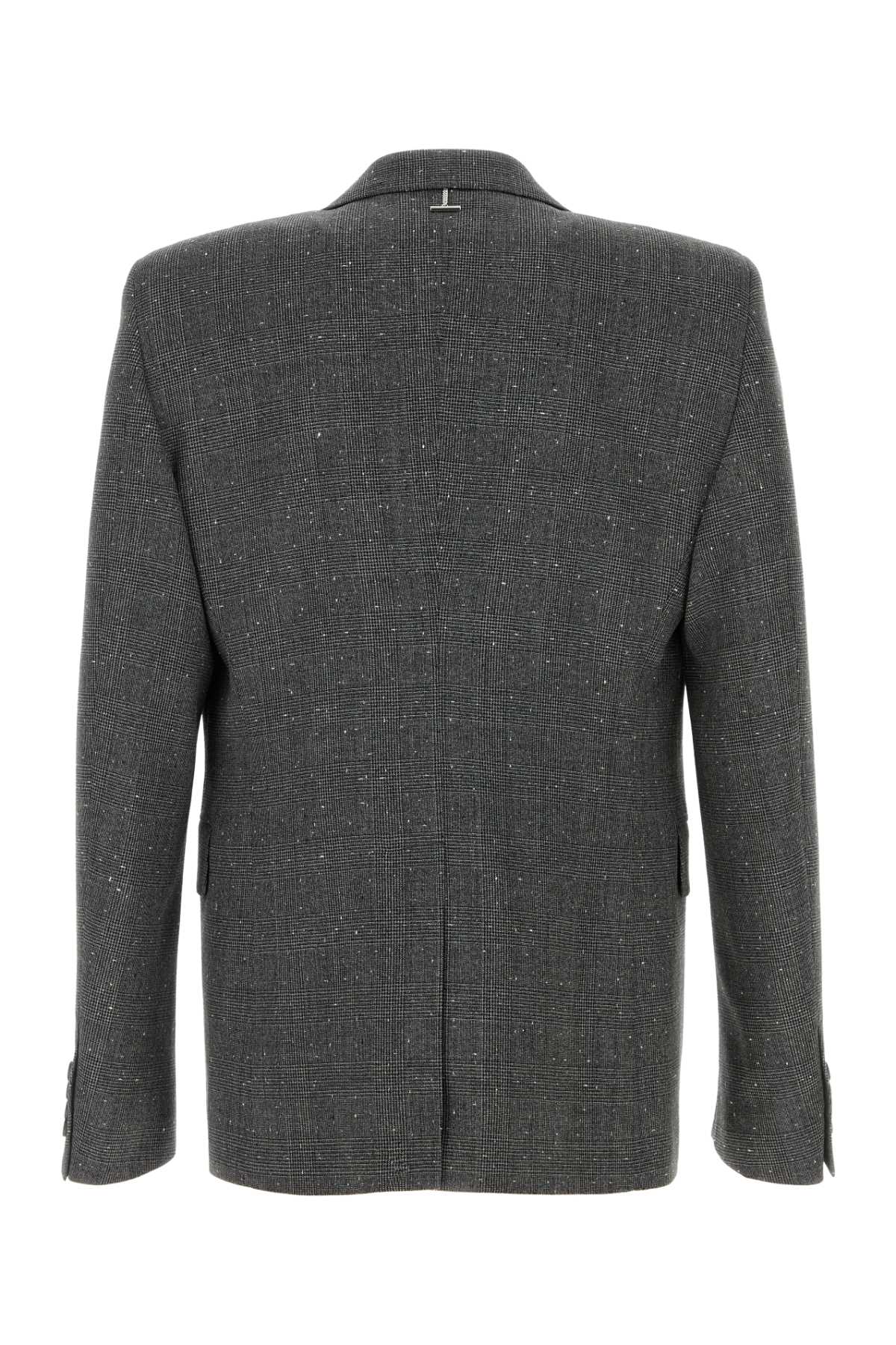 Alexander Mcqueen Men Embroidered Glencheck Blazer ALEXANDER MCQUEEN