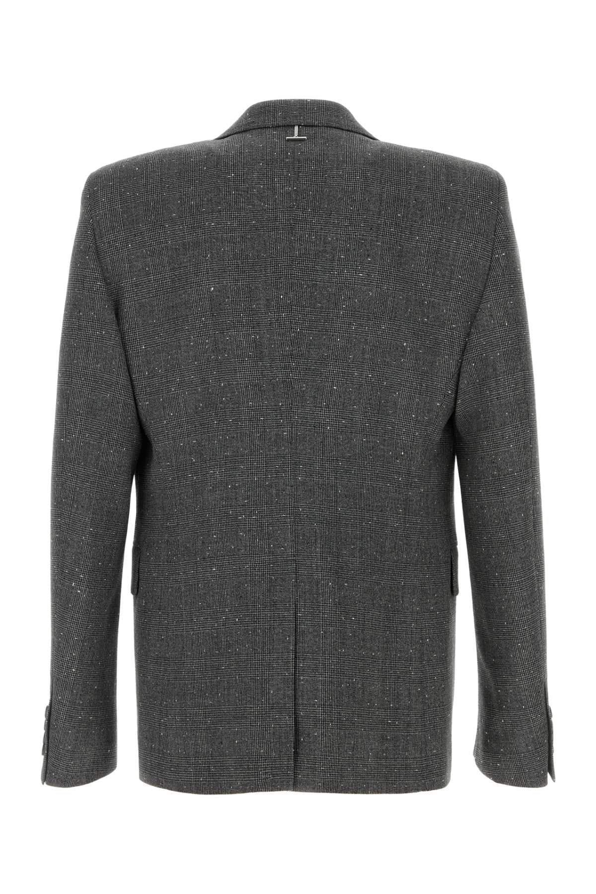Alexander Mcqueen Men Embroidered Glencheck Blazer ALEXANDER MCQUEEN