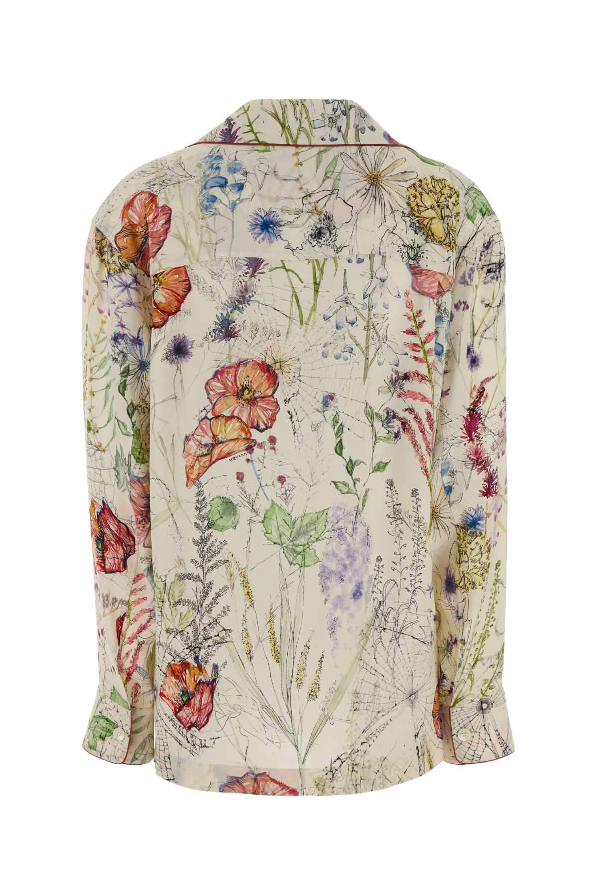 Alexander Mcqueen Women Printed Crepe Shirt ALEXANDER MCQUEEN