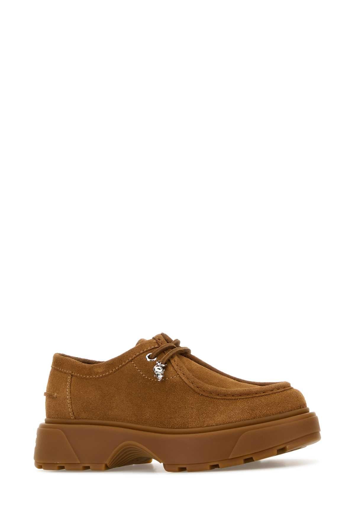 Alexander Mcqueen Men Camel Suede Lace-Up Shoes ALEXANDER MCQUEEN