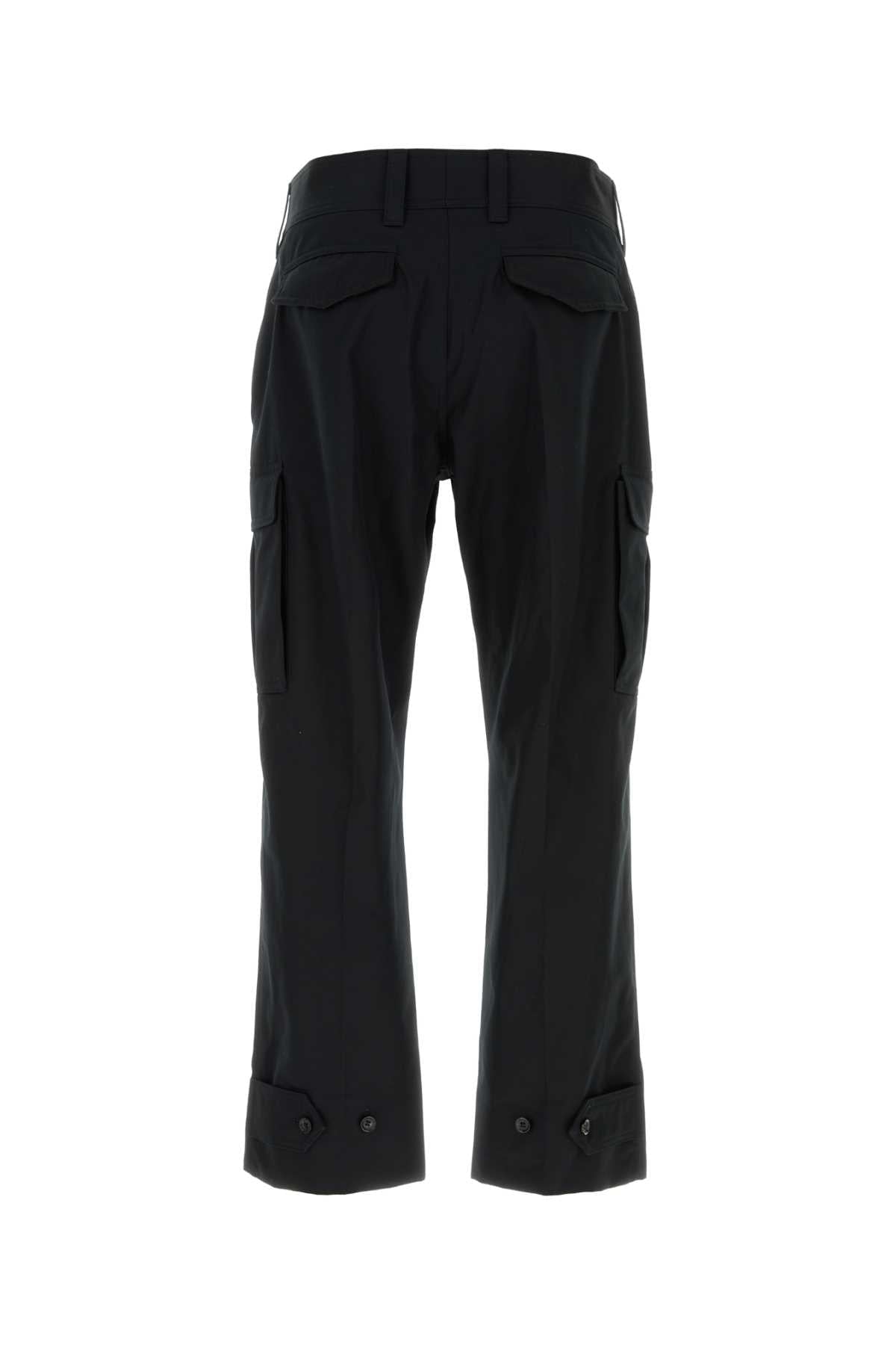 Alexander Mcqueen Men Black Cotton Cargo Pant ALEXANDER MCQUEEN