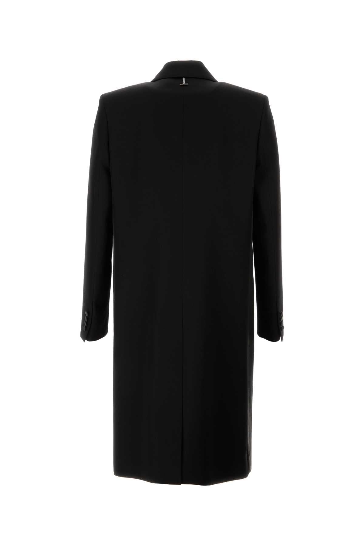 Alexander Mcqueen Men Black Wool Coat ALEXANDER MCQUEEN