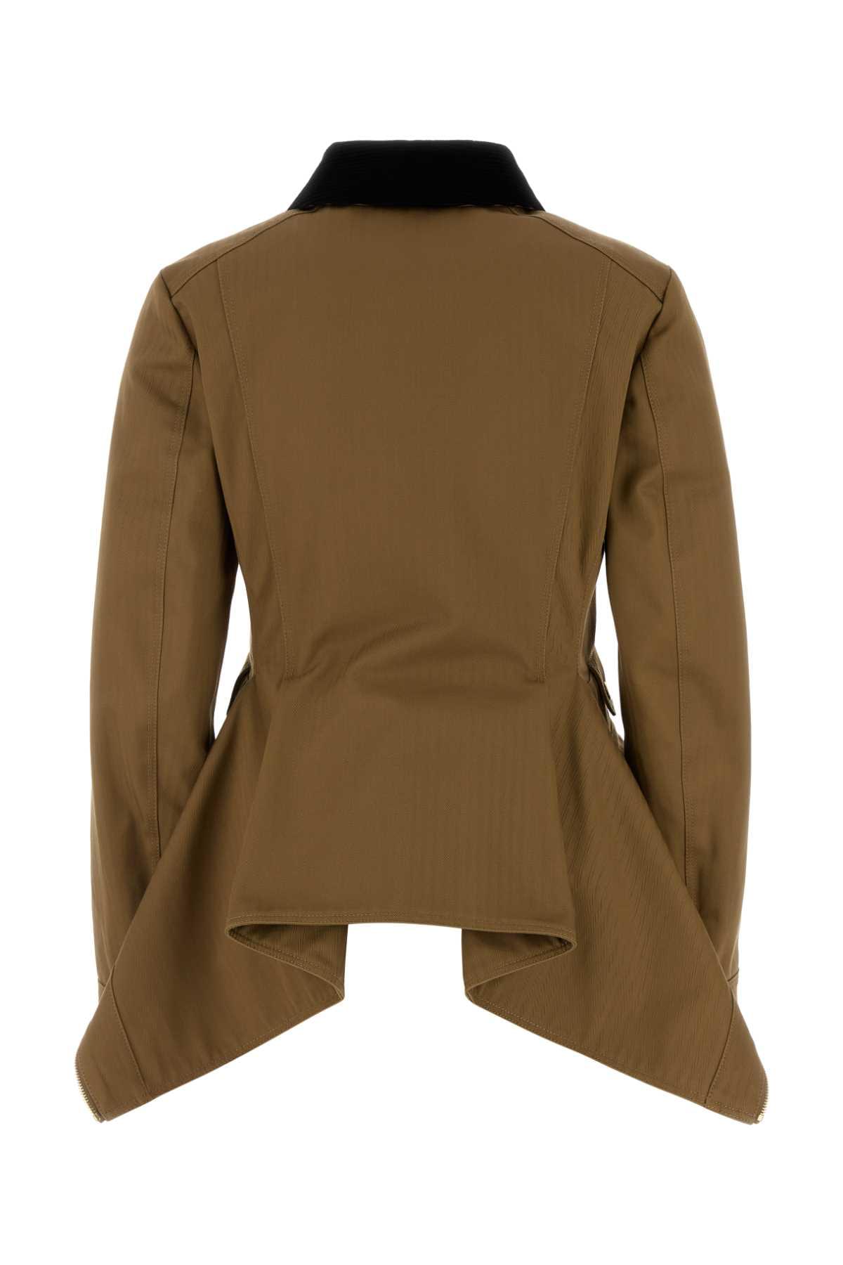 Alexander Mcqueen Women Mud Cotton Jacket ALEXANDER MCQUEEN