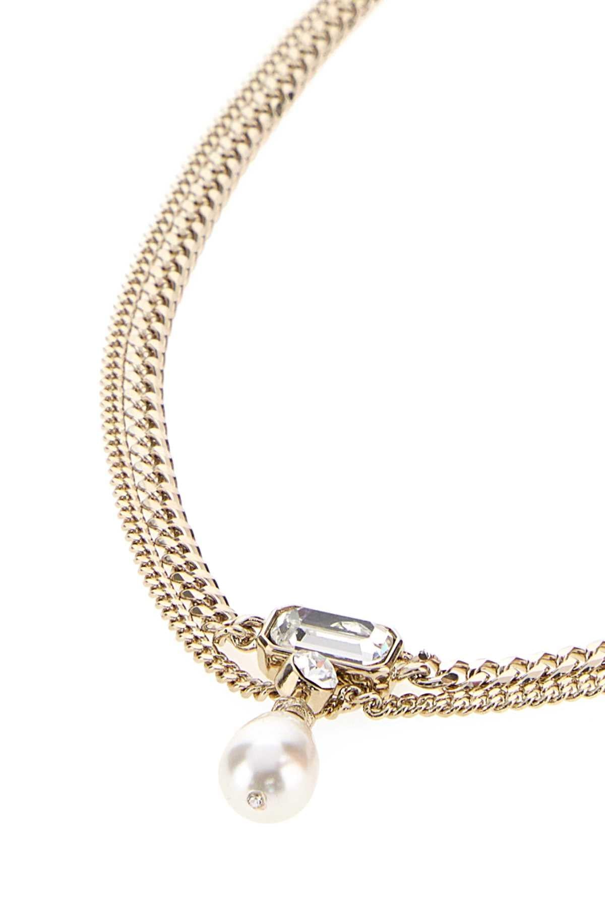 Alexander Mcqueen Women Platinum Metal Skull Necklace ALEXANDER MCQUEEN