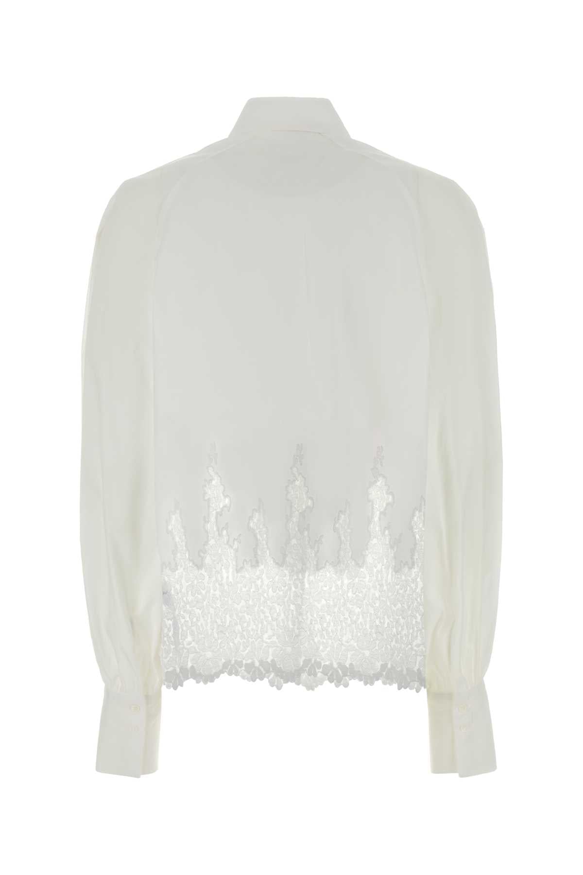 Ermanno Scervino Women White Poplin Shirt ERMANO SCERVINO