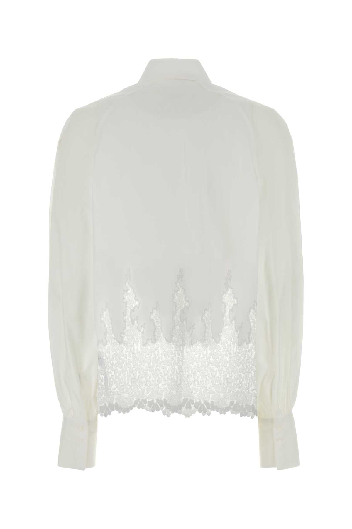Ermanno Scervino Women White Poplin Shirt ERMANO SCERVINO