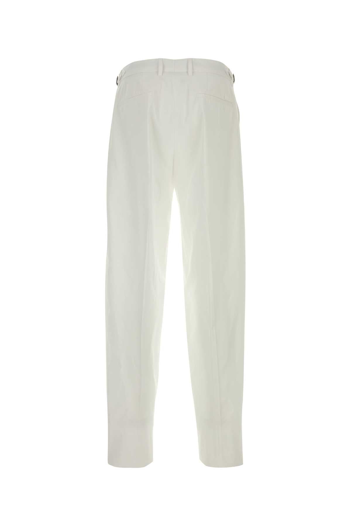 Dolce & Gabbana Men White Cotton Pant DOLCE & GABBANA