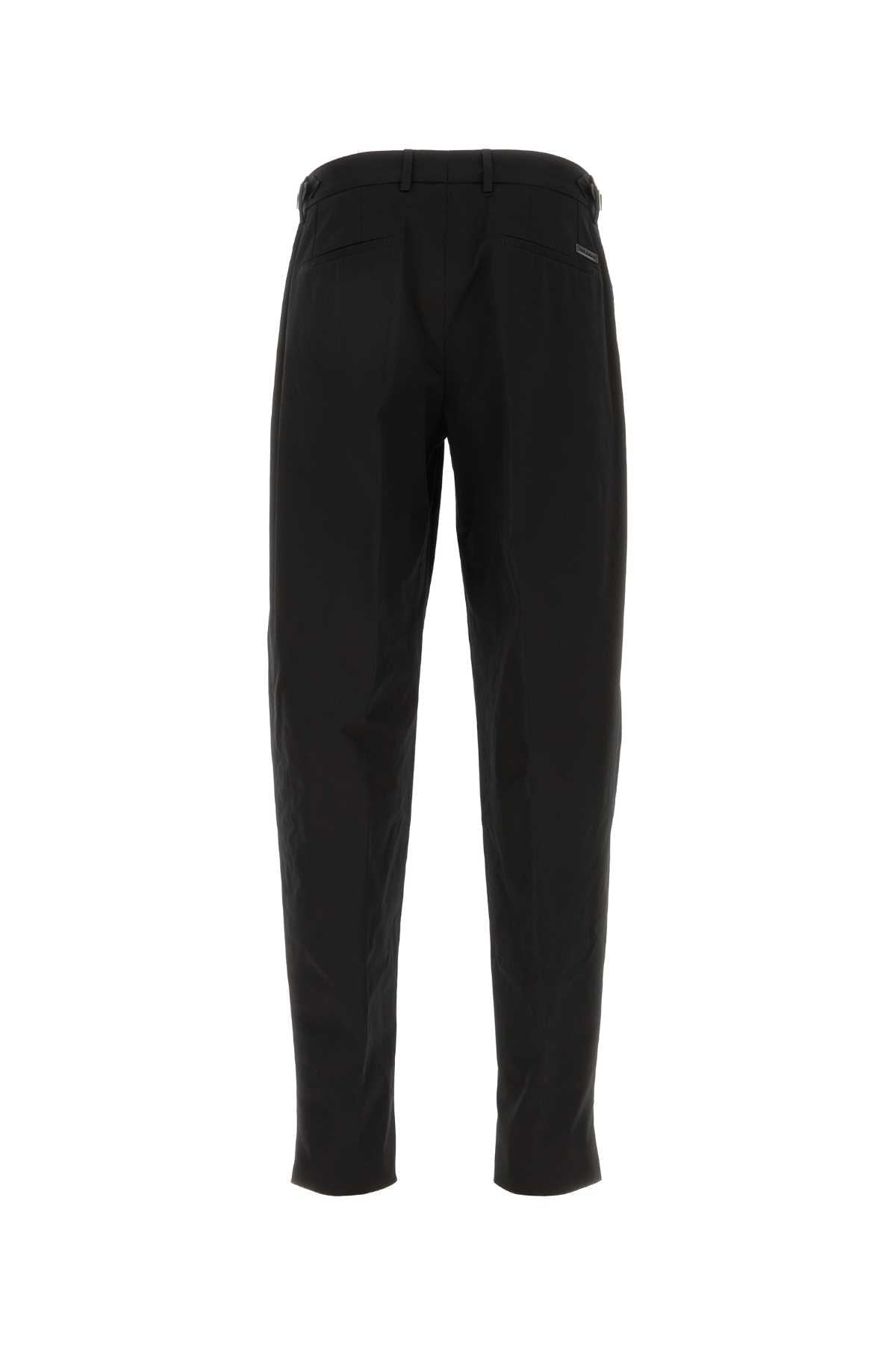 Dolce & Gabbana Men Black Stretch Gabardine Pant DOLCE & GABBANA