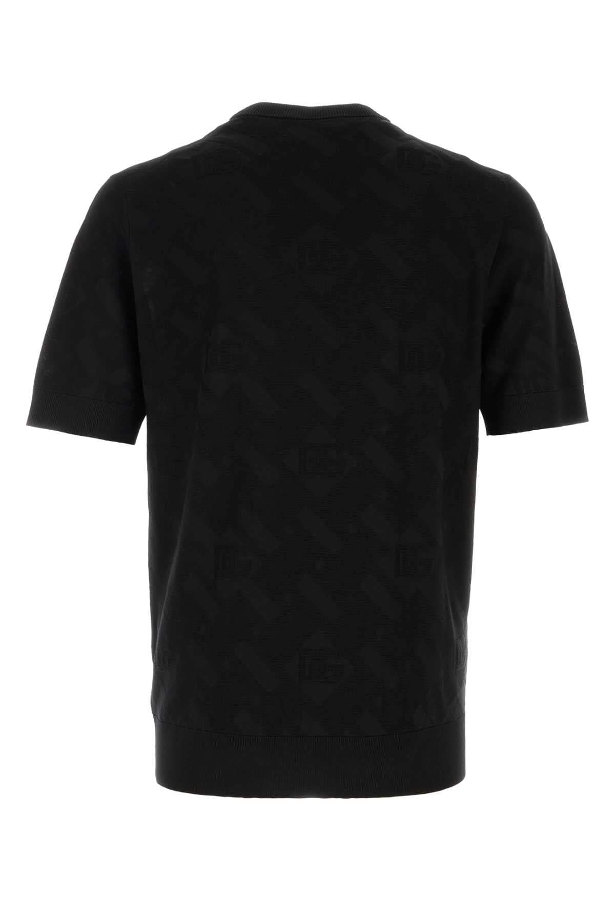 Dolce & Gabbana Men Black Silk Sweater DOLCE & GABBANA