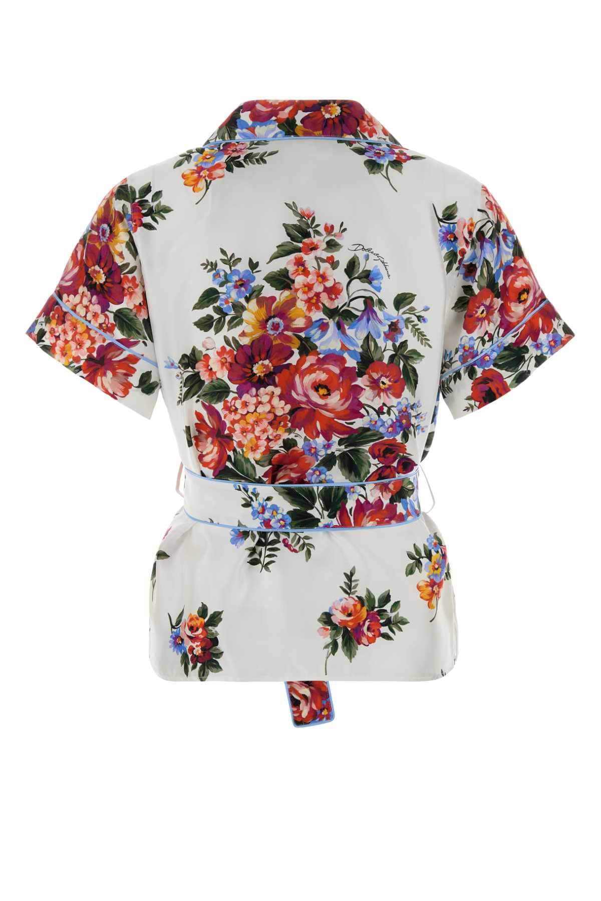 Dolce & Gabbana Women Printed Twill Shirt DOLCE & GABBANA
