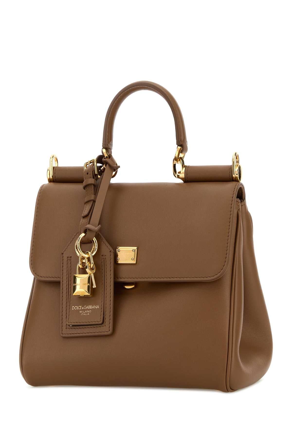 Dolce & Gabbana Women Biscuit Leather My Sicily Handbag DOLCE & GABBANA