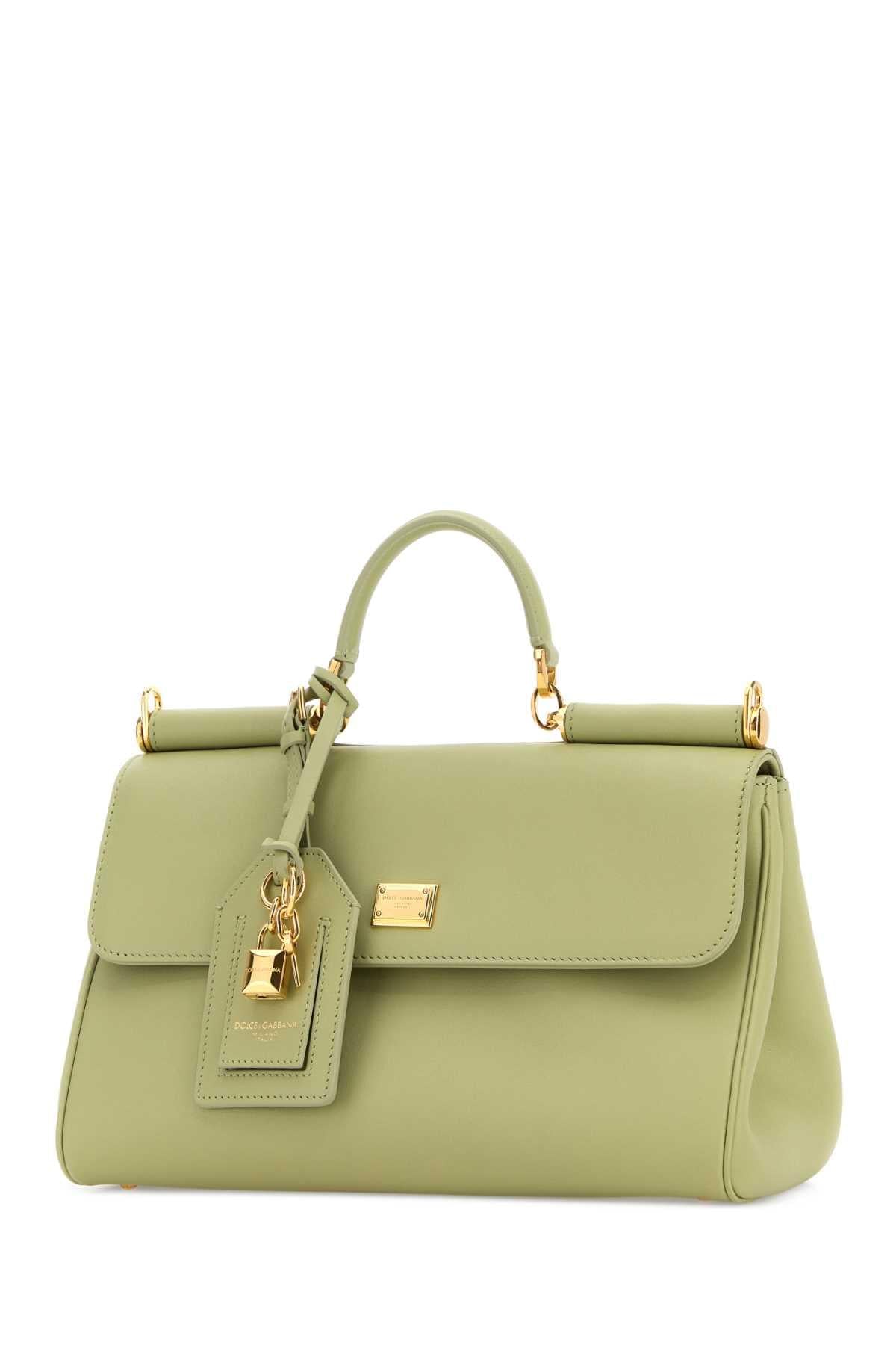 Dolce & Gabbana Women Pastel Green Leather My Sicily Handbag DOLCE & GABBANA