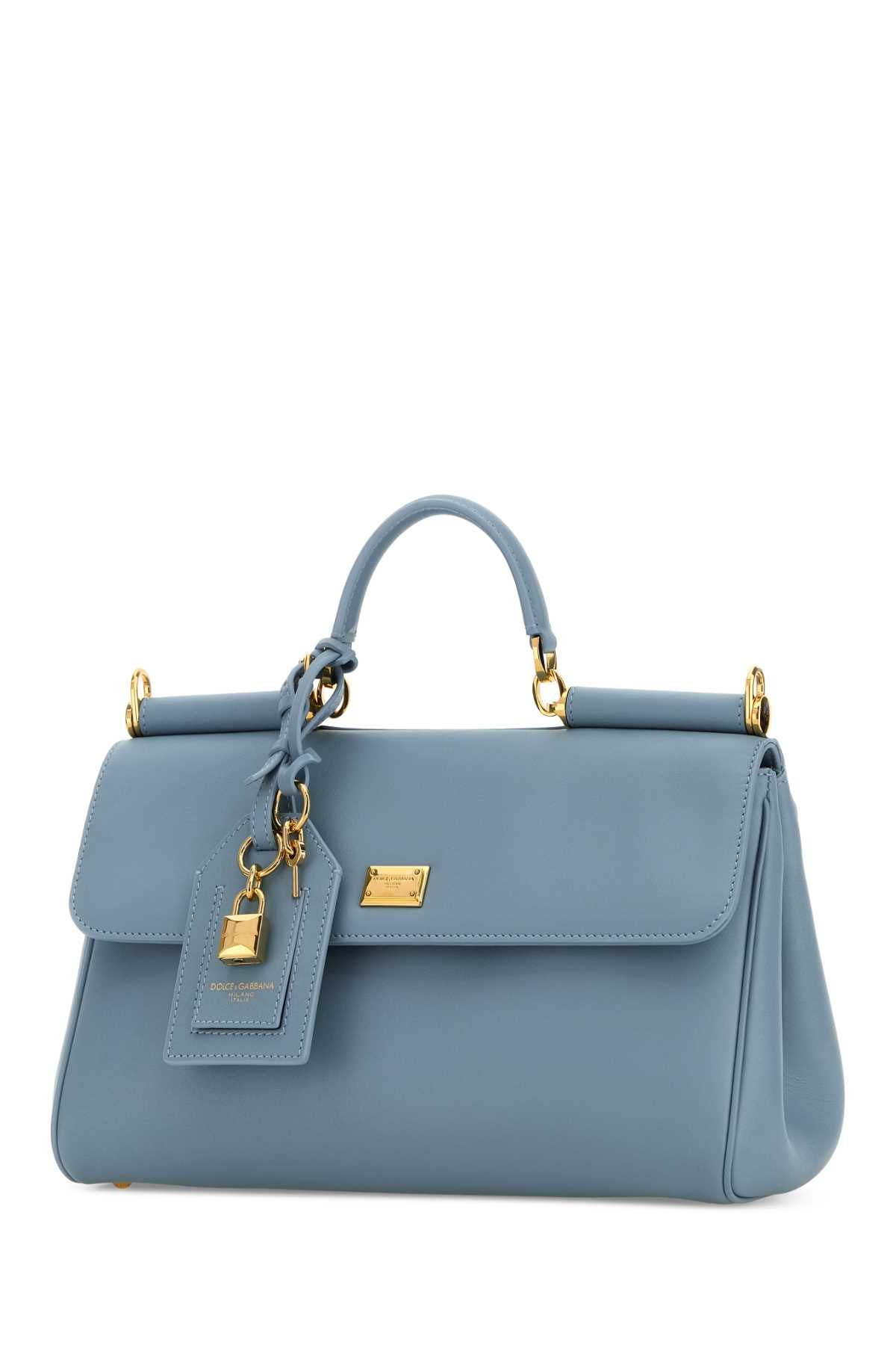 Dolce & Gabbana Women Light Blue Leather My Sicily Handbag DOLCE & GABBANA