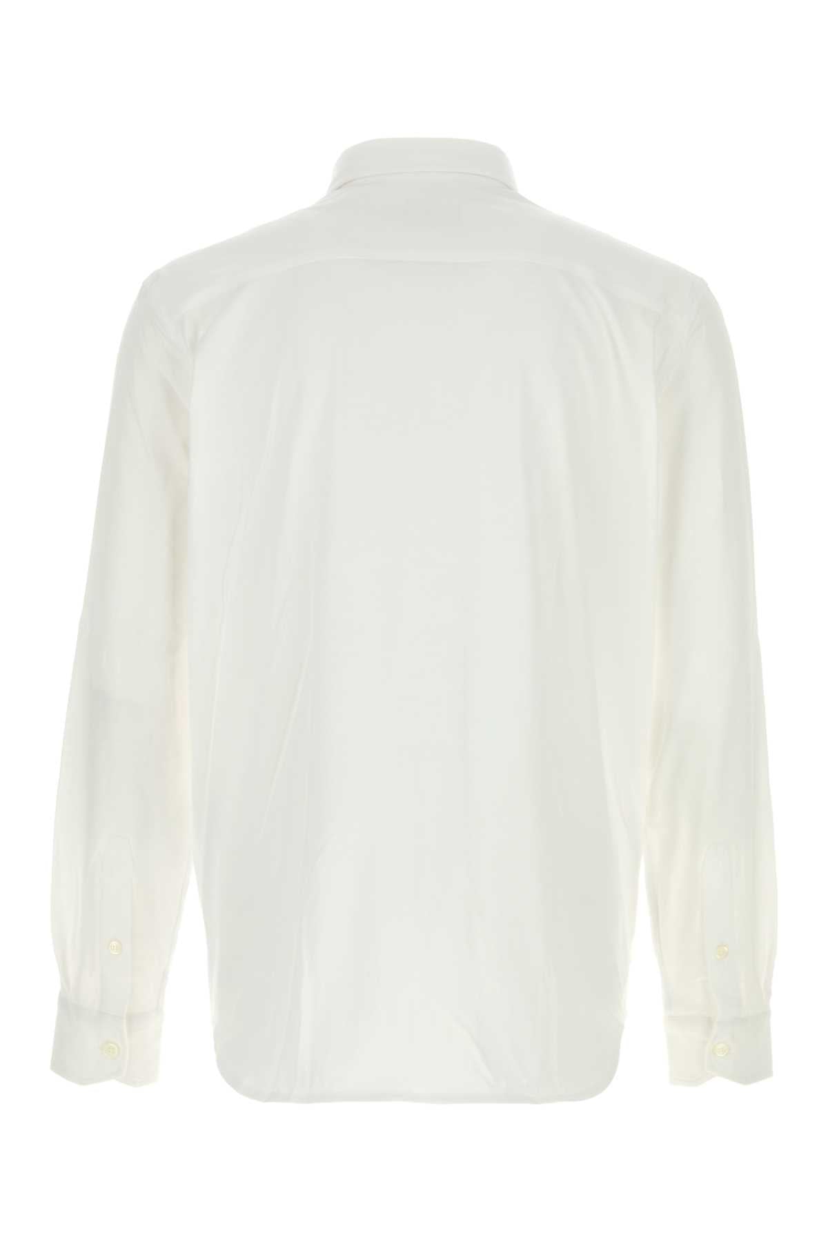 Brioni Men White Cotton Shirt BRIONI