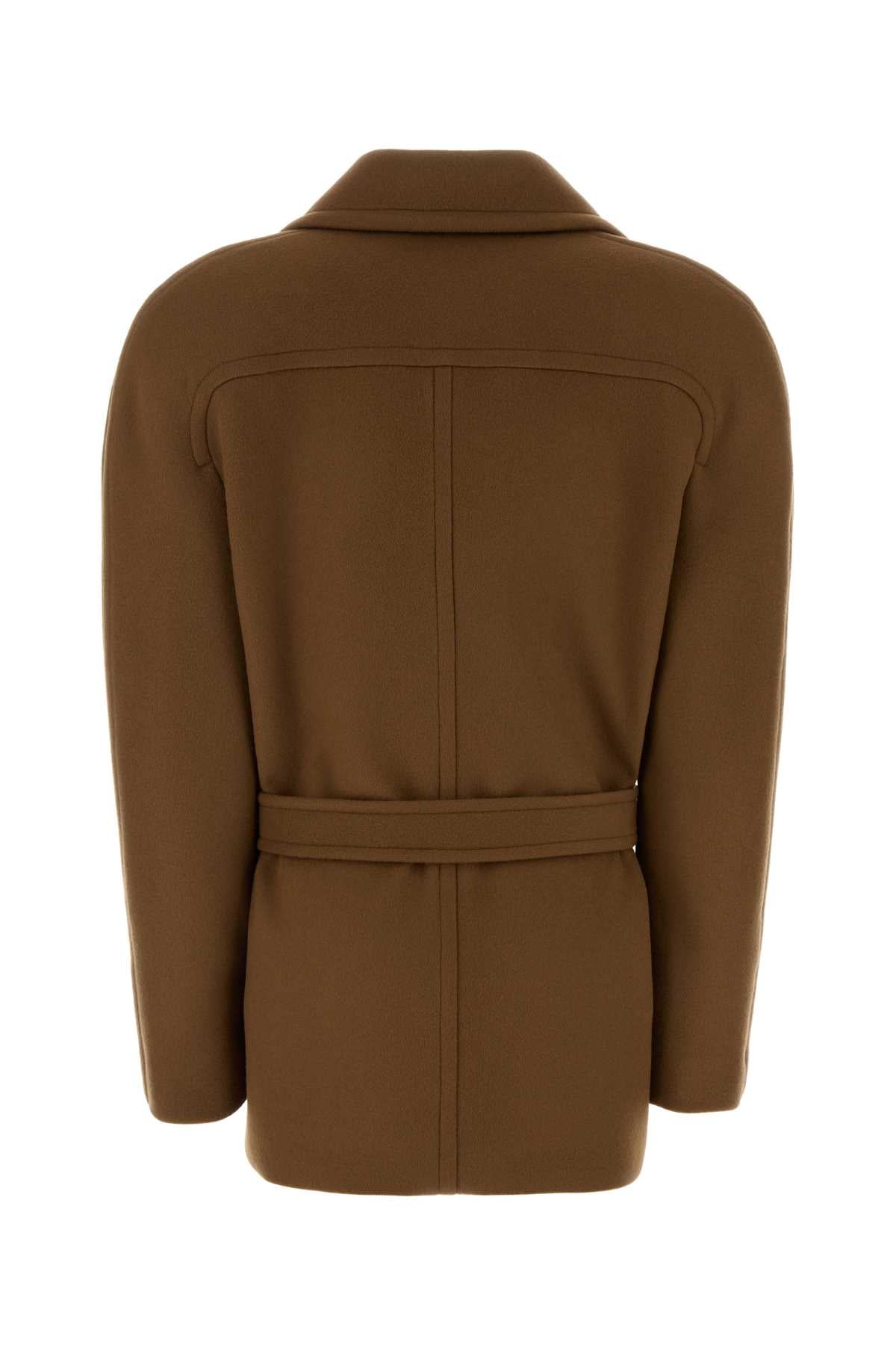 Stella Mccartney Women Biscuit Wool Coat STELLA MCCARTNEY