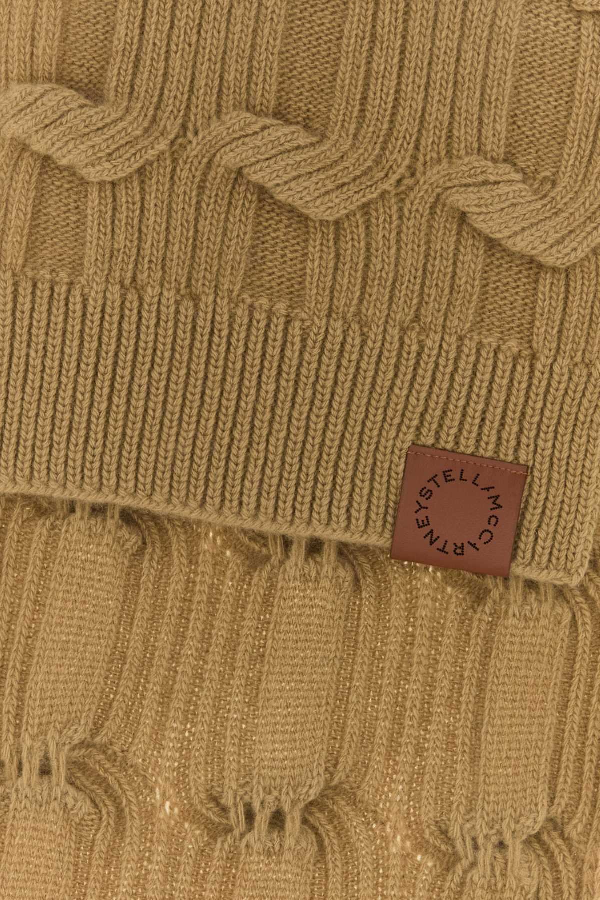 Stella Mccartney Women Camel Wool Scarf STELLA MCCARTNEY