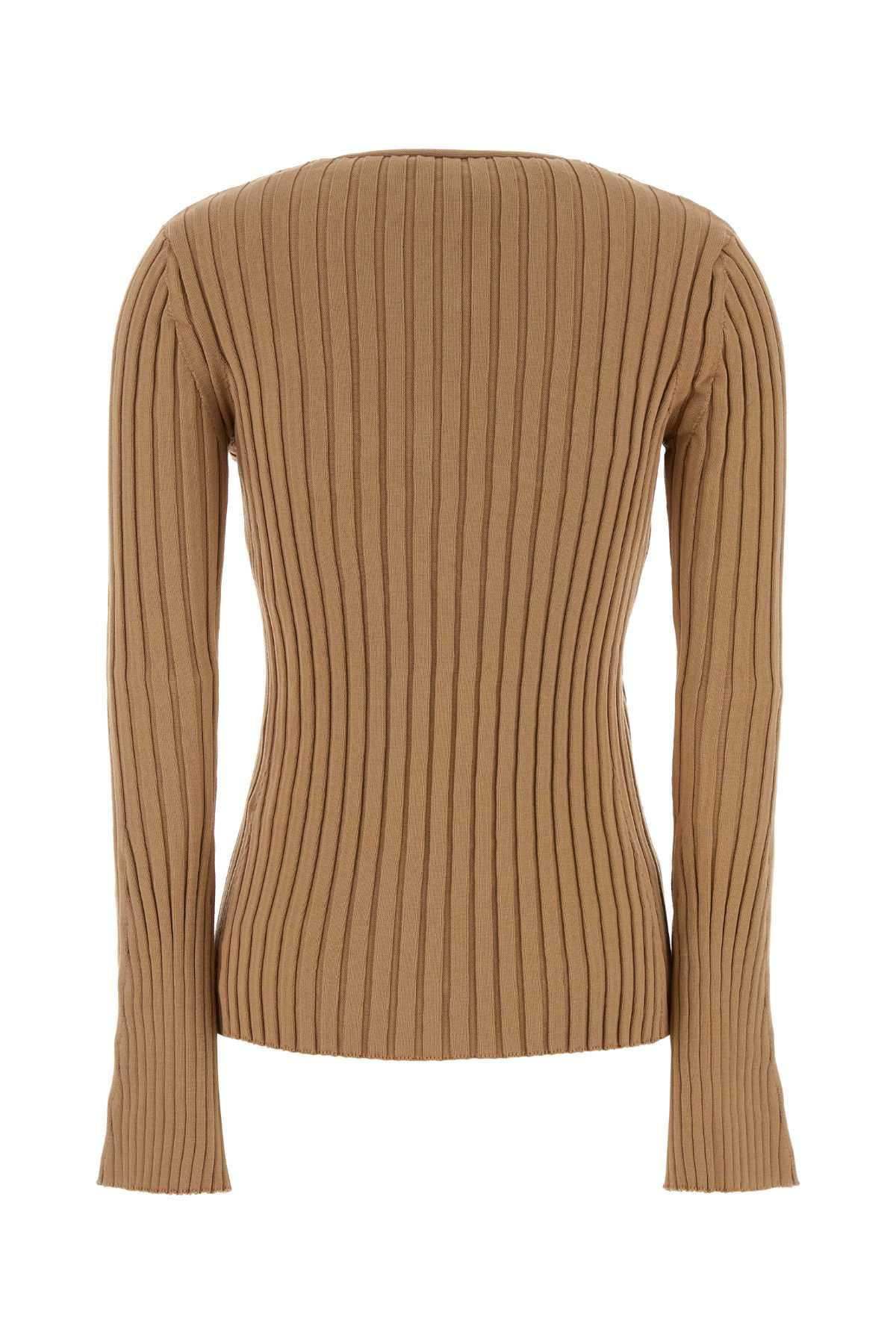 Stella Mccartney Women Camel Cotton Cardigan STELLA MCCARTNEY