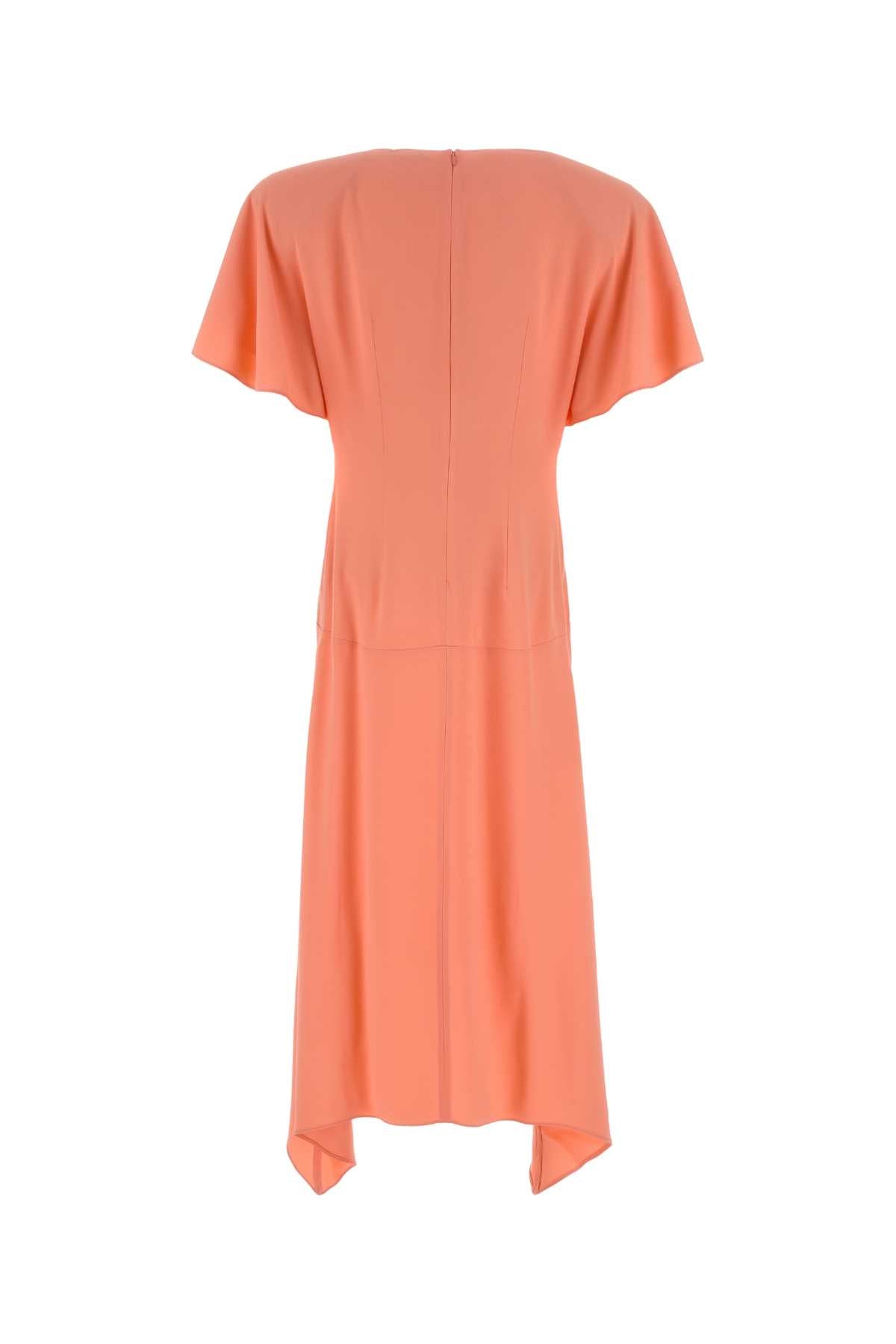 Stella Mccartney Women Salmon Satin Dress STELLA MCCARTNEY