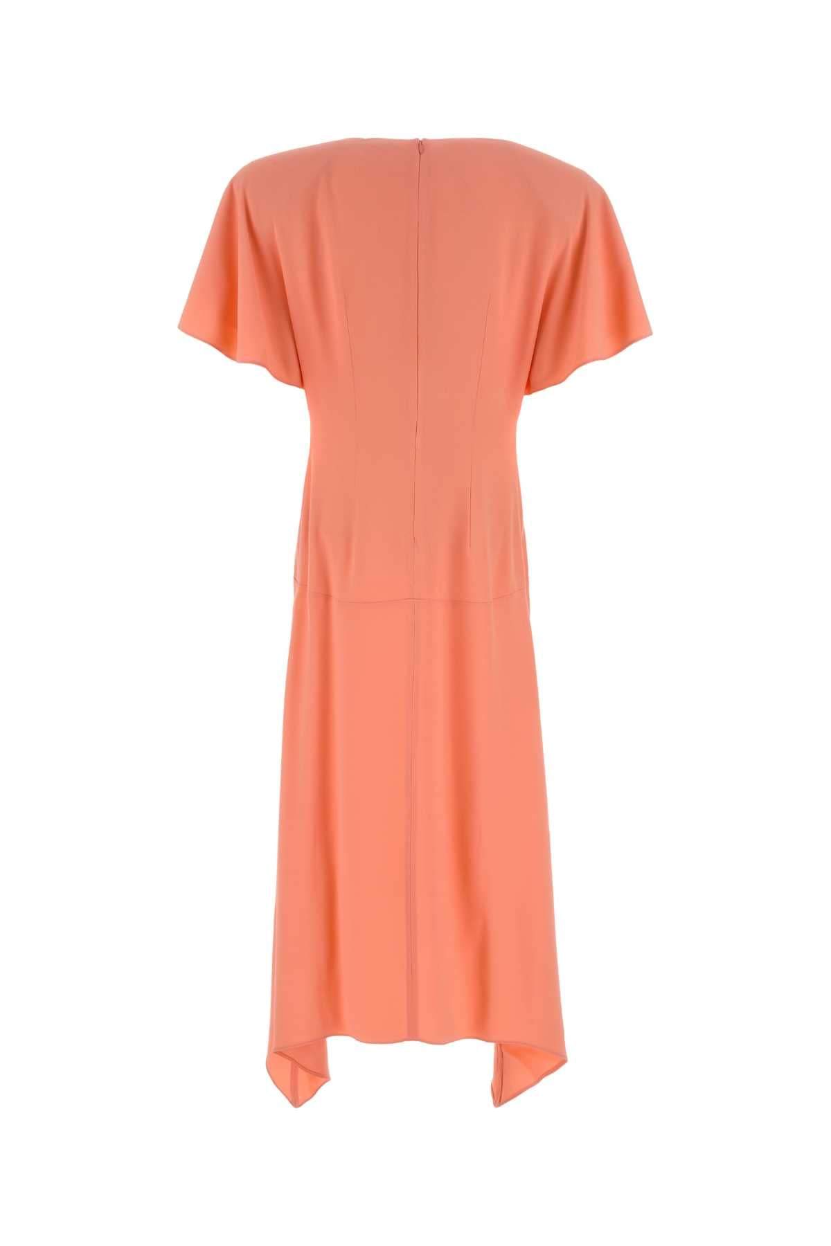 Stella Mccartney Women Salmon Satin Dress STELLA MCCARTNEY