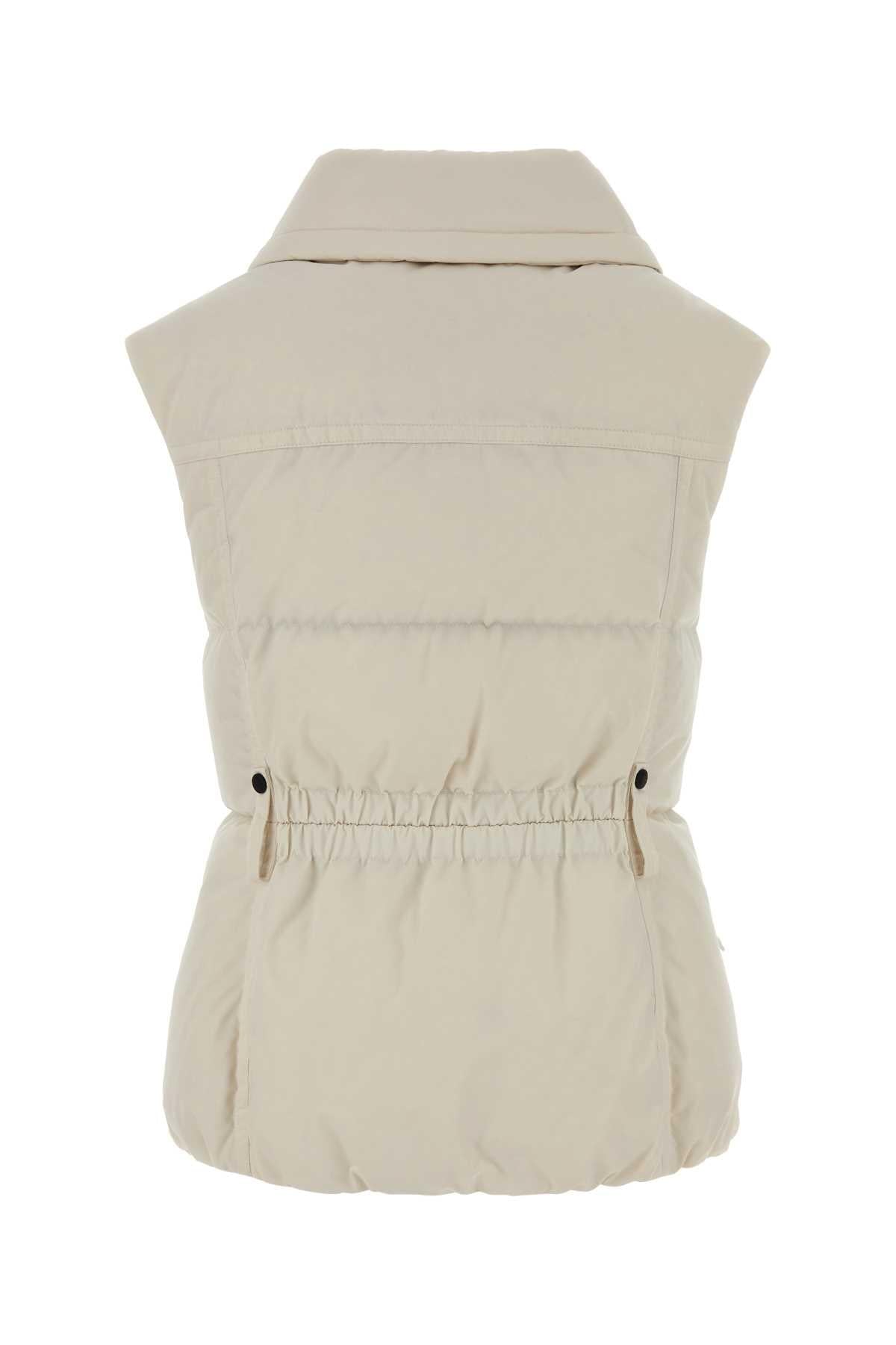 Moncler Grenoble Women Ivory Polyester Sleeveless Hallaine Down Jacket MONCLER GRENOBLE