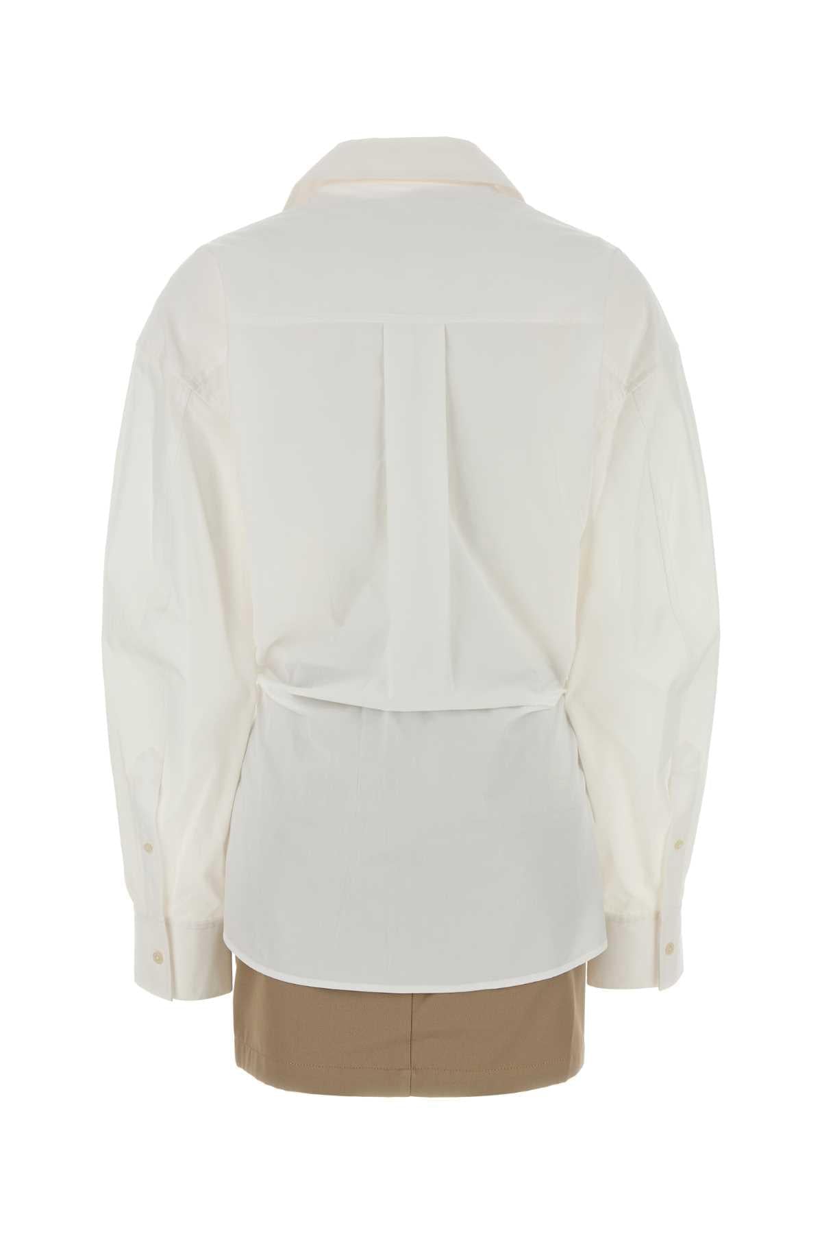 Alexander Wang Women White Poplin Mini Dress ALEXANDER WANG