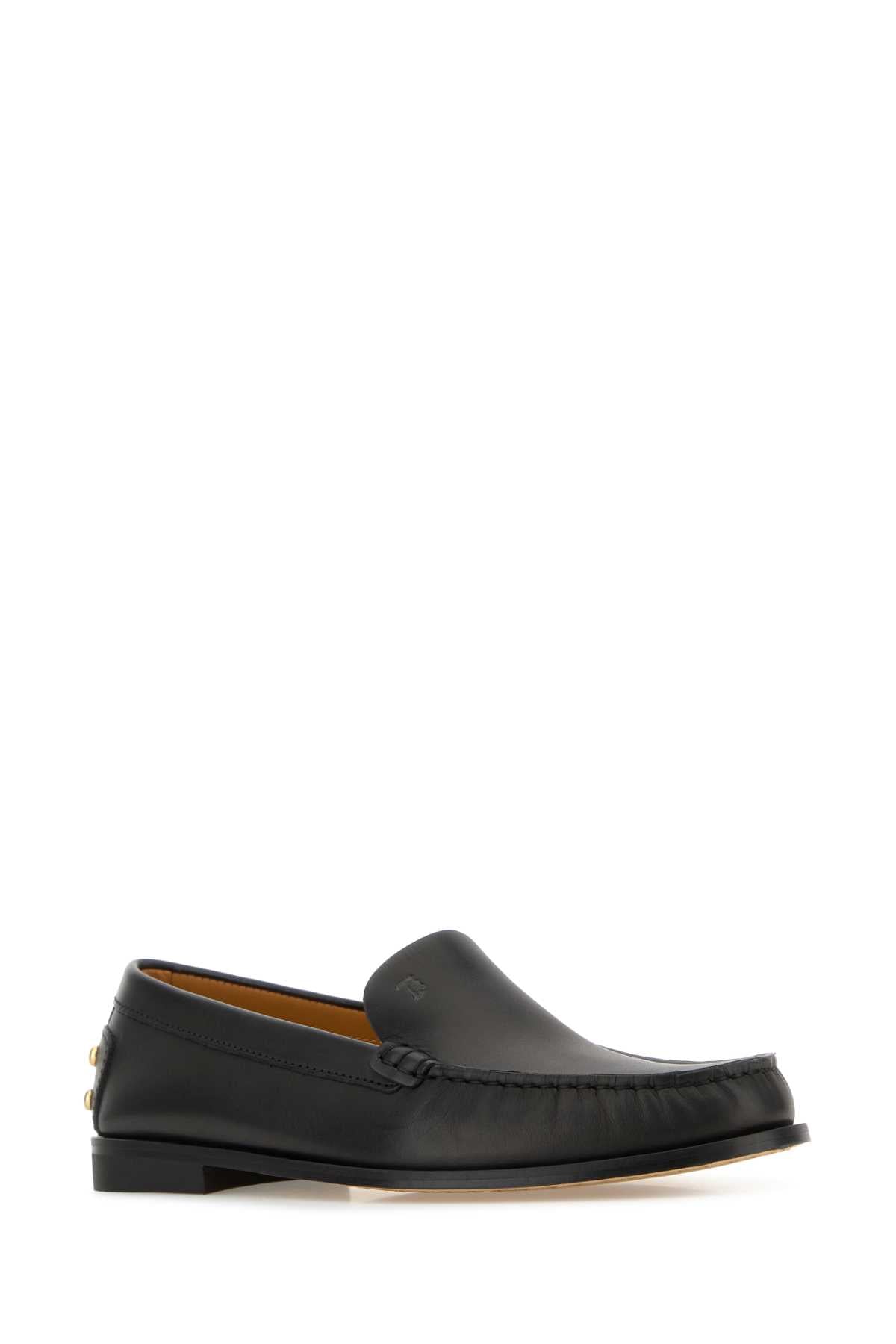 Tod's Women Black Leather Loafers TOD'S